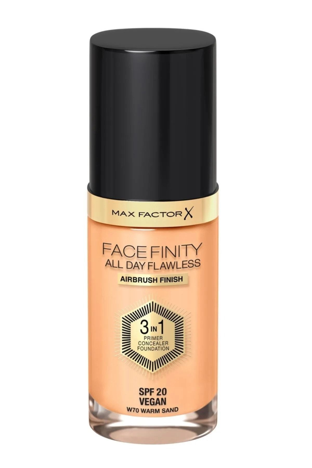 Max Factor Facefinity 3in1 Kapatıcı Fondöten Spf 20 No: 70 Warm Sand