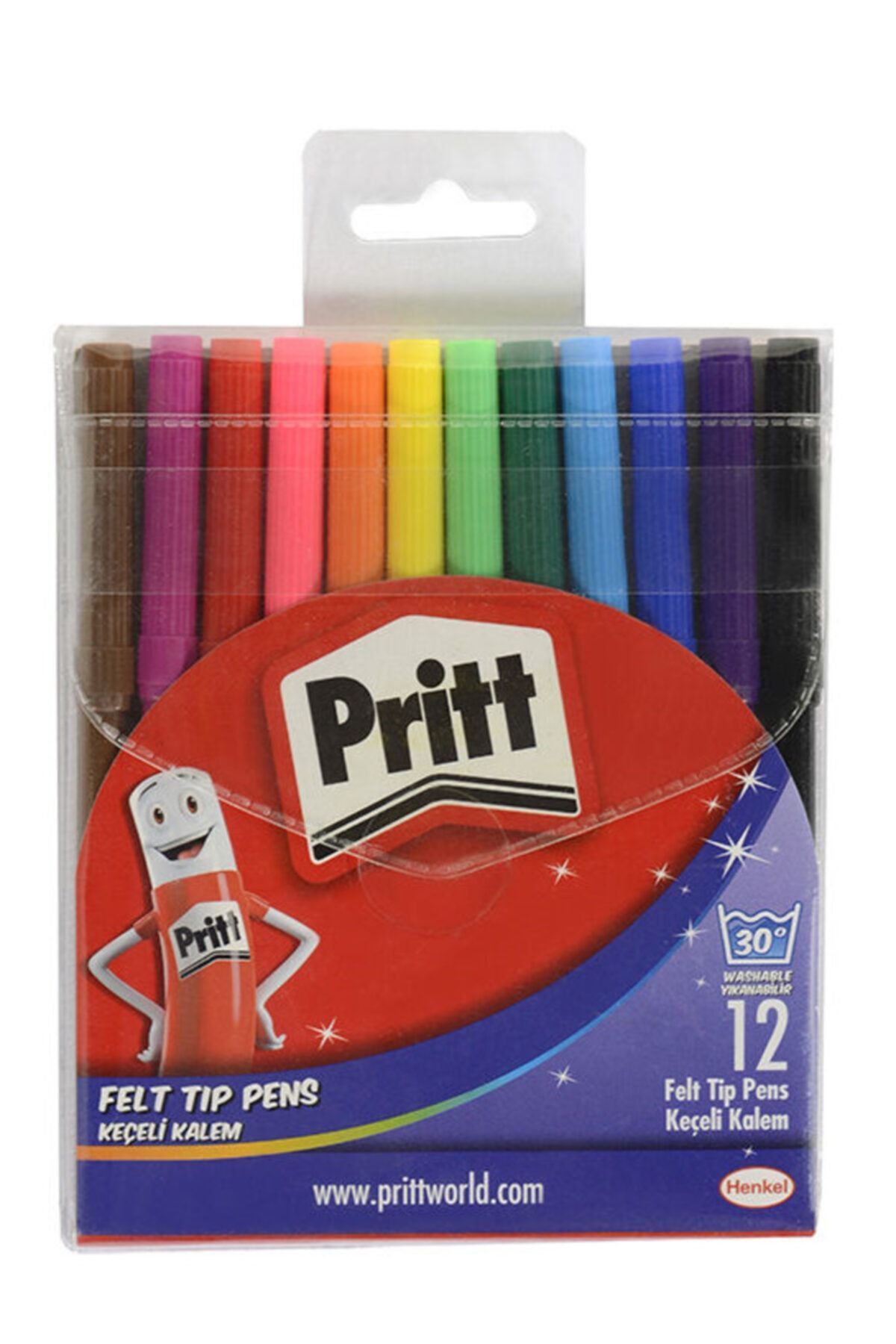 Pritt Keçeli Kalem Yıkanabilir Boya 12li