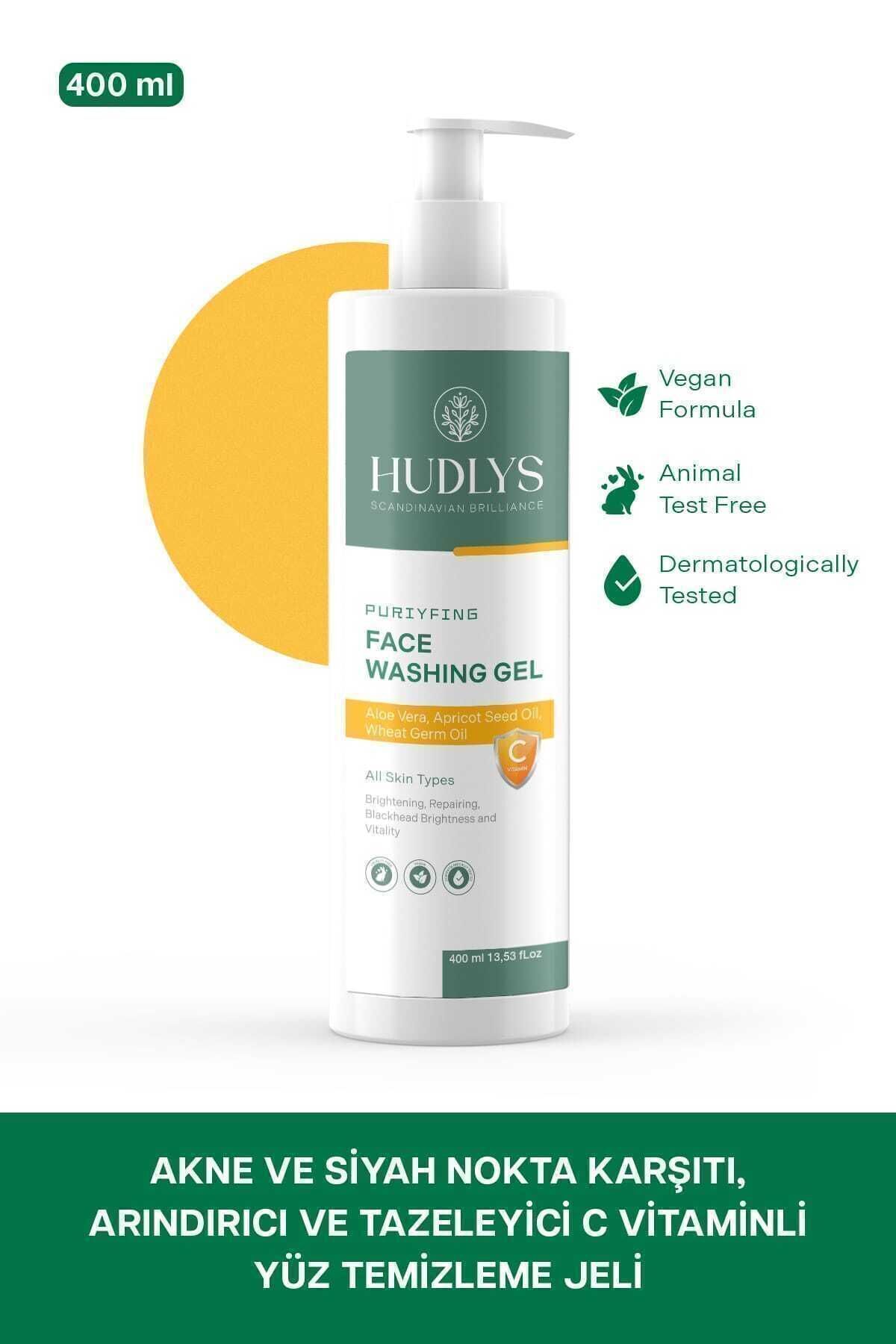 Hudlys Akne Ve Siyah Nokta Karşıtı, Arındırıcı Ve Tazeleyici C Vitaminli Yüz Temizleme Jeli 400 ml