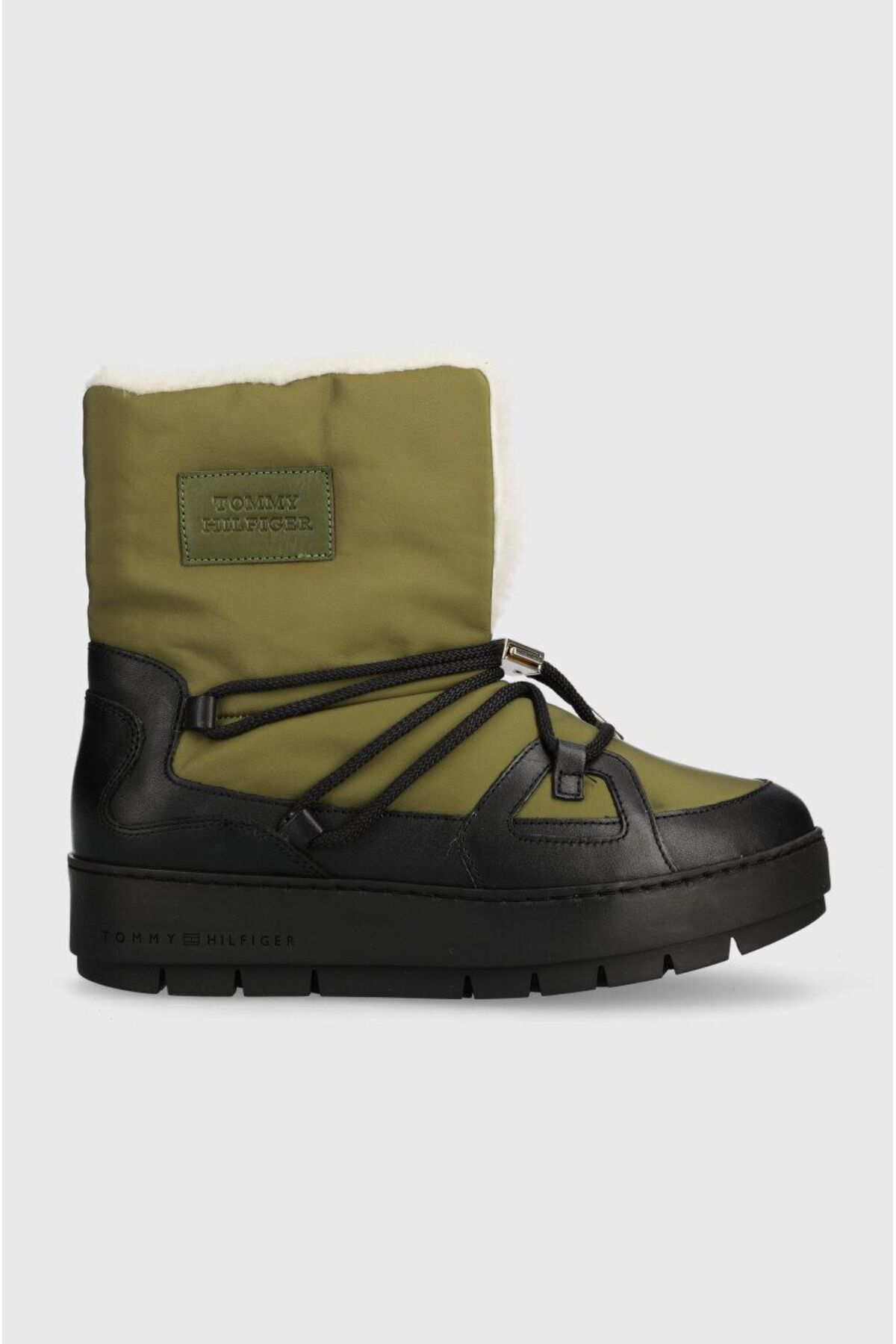 Tommy Hilfiger Essential Snowboot Kadın Yeşil Bot