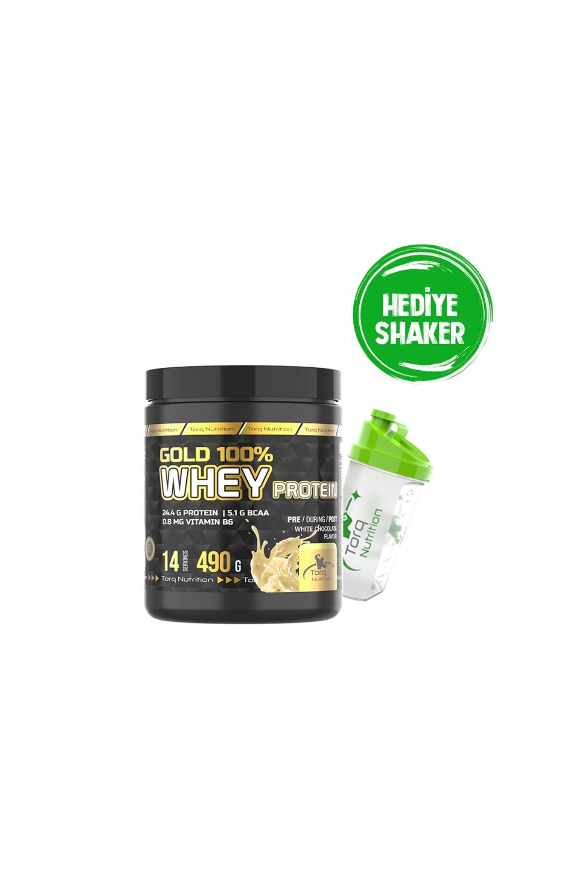 Torq Nutrition Gold Whey Protein Beyaz Çikolata Aromalı 490 gr