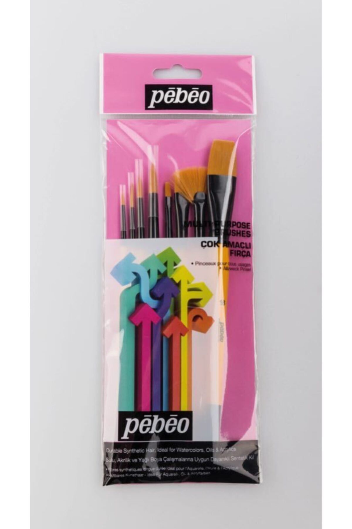 Pebeo 8'li Fırça Seti Set-4
