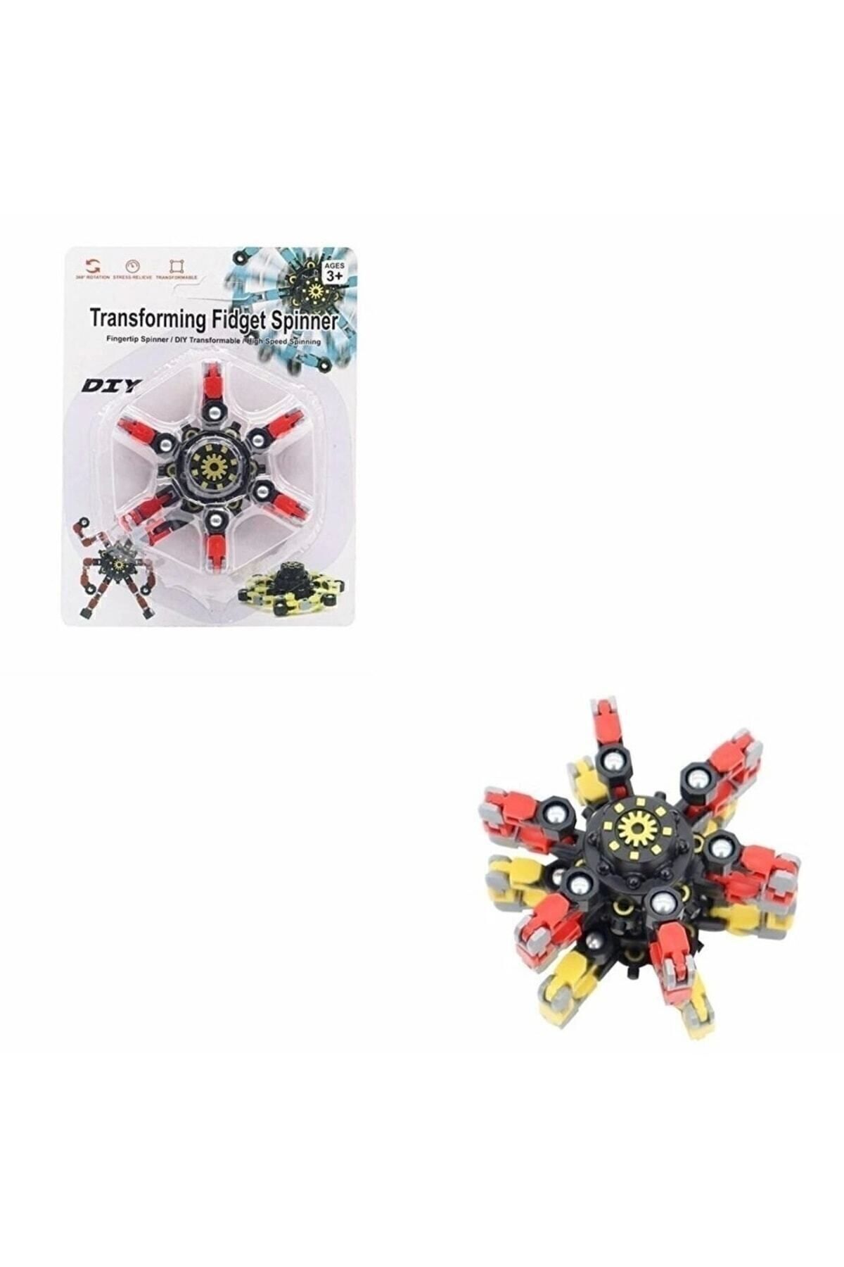 Arptoy Fidget Spinners Dönüştürülebilir Zincir Robot Oyuncak Stres Çarkı