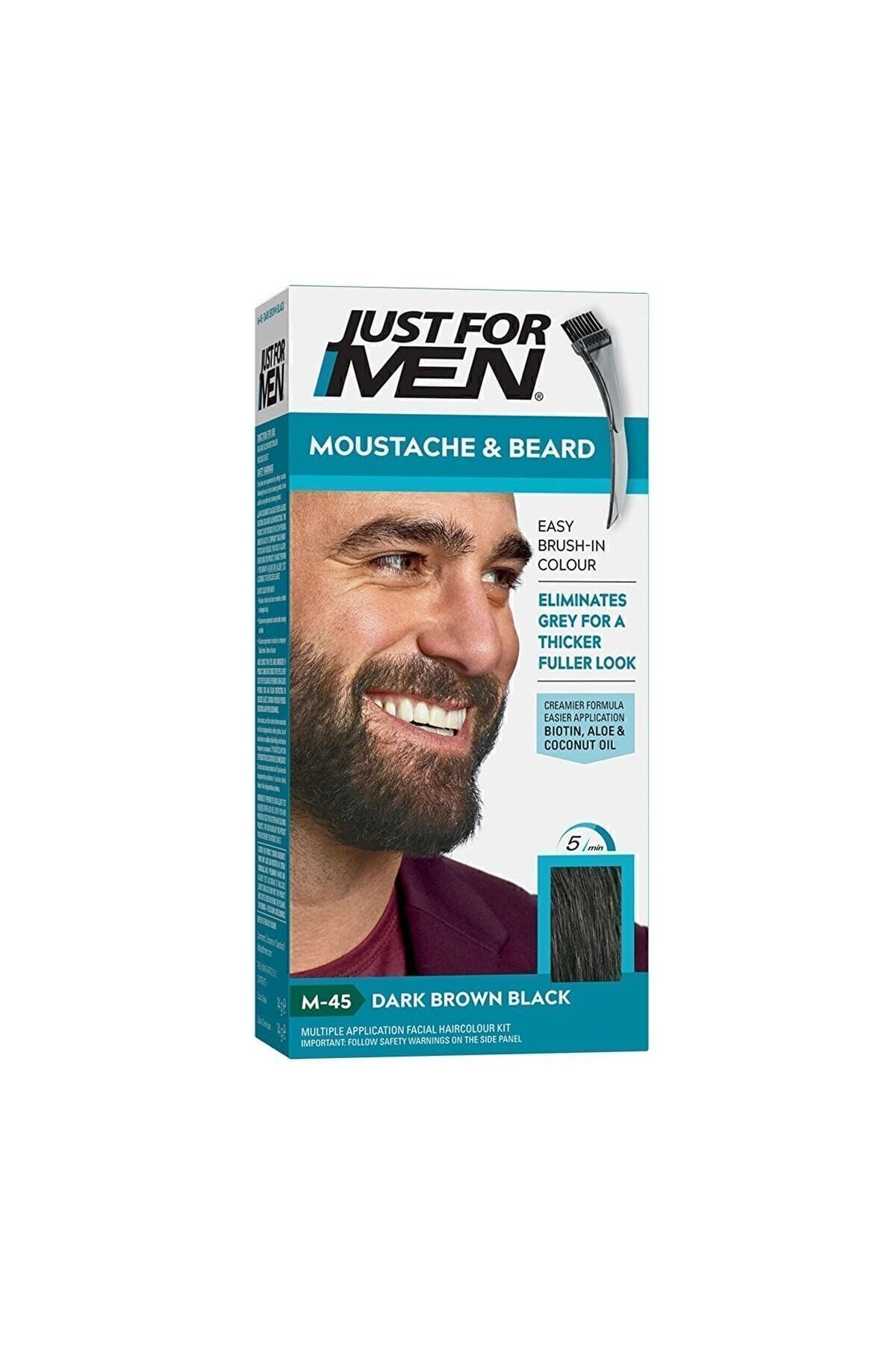 Just For Men M-45 Dark Brown Black Anti Alerjik Sakal - Bıyık Boyası Amonyak Içermez