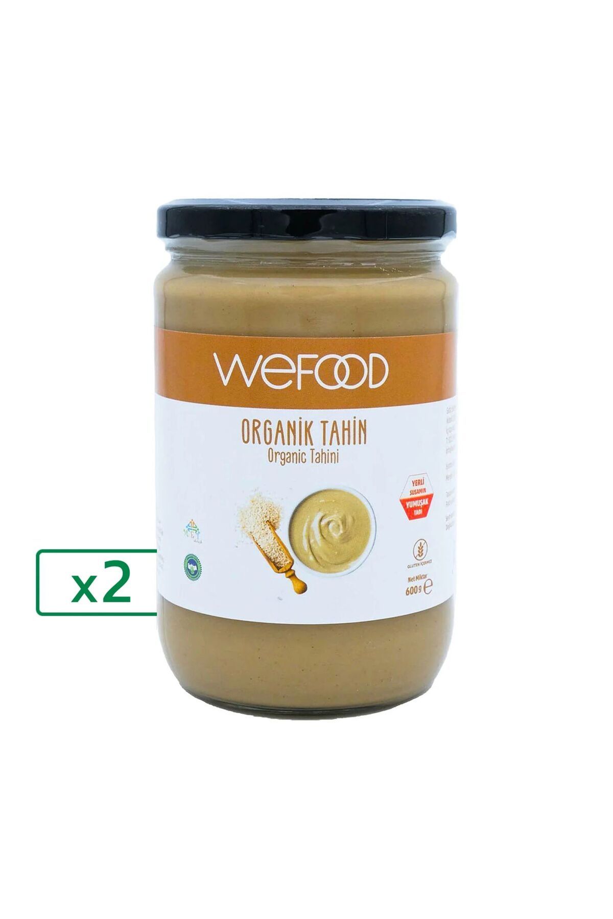 Wefood Organik Tahin 600 Gr (yerli Susam) 2'li