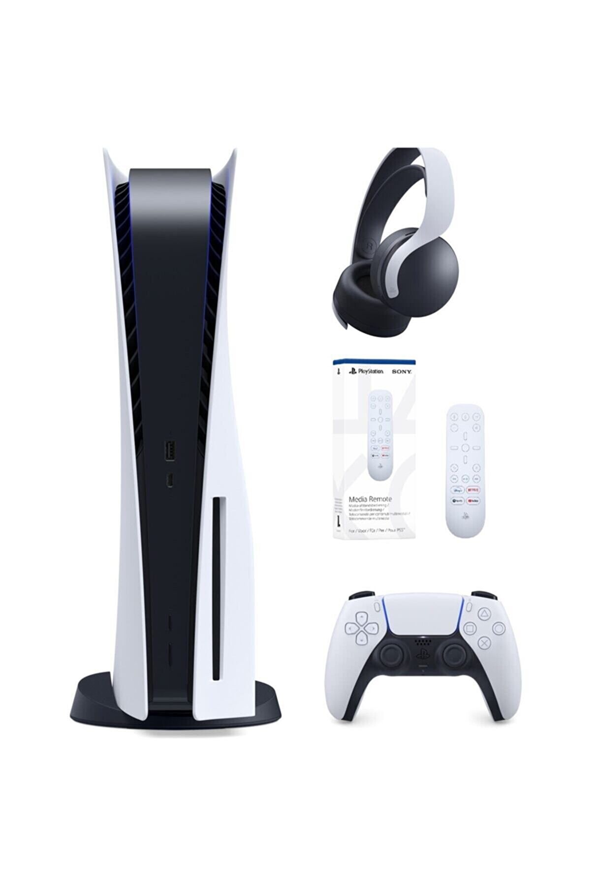 Playstation 5 İthalatçı Garantili Ve Ps5 Pulse 3d Kulaklık Ve Ps5 Medya Kumandası