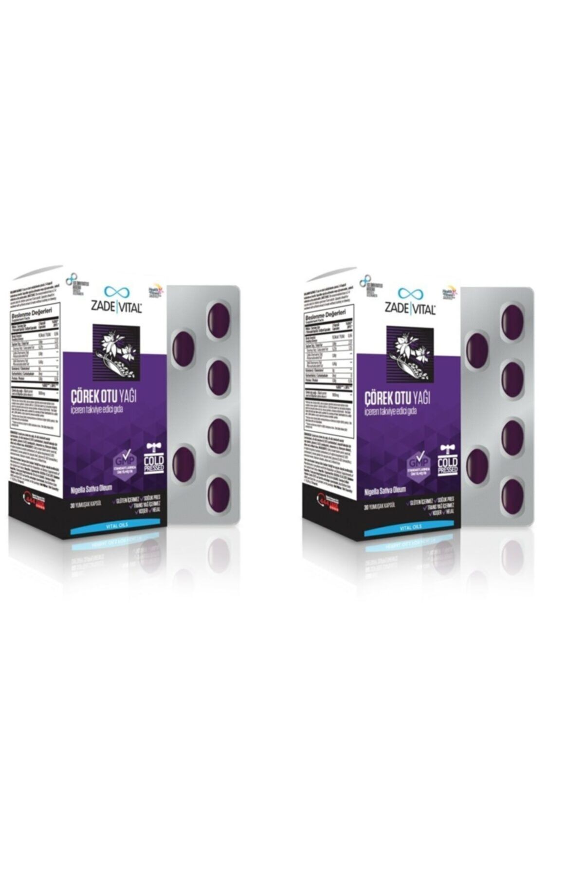 Zade Vital Zadevıtal Corek Otu Yağı Blister 30 Kapsül X 2 Adet