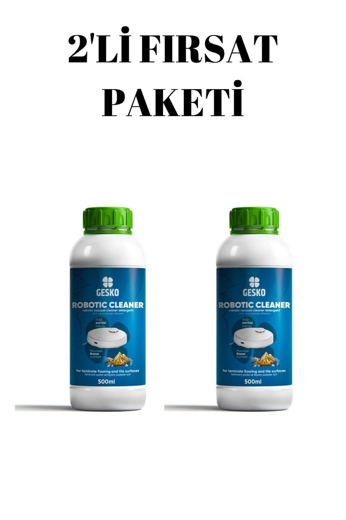 GESKO Robot Süpürge Deterjanı Dağ Esintisi (2x500 ml )
