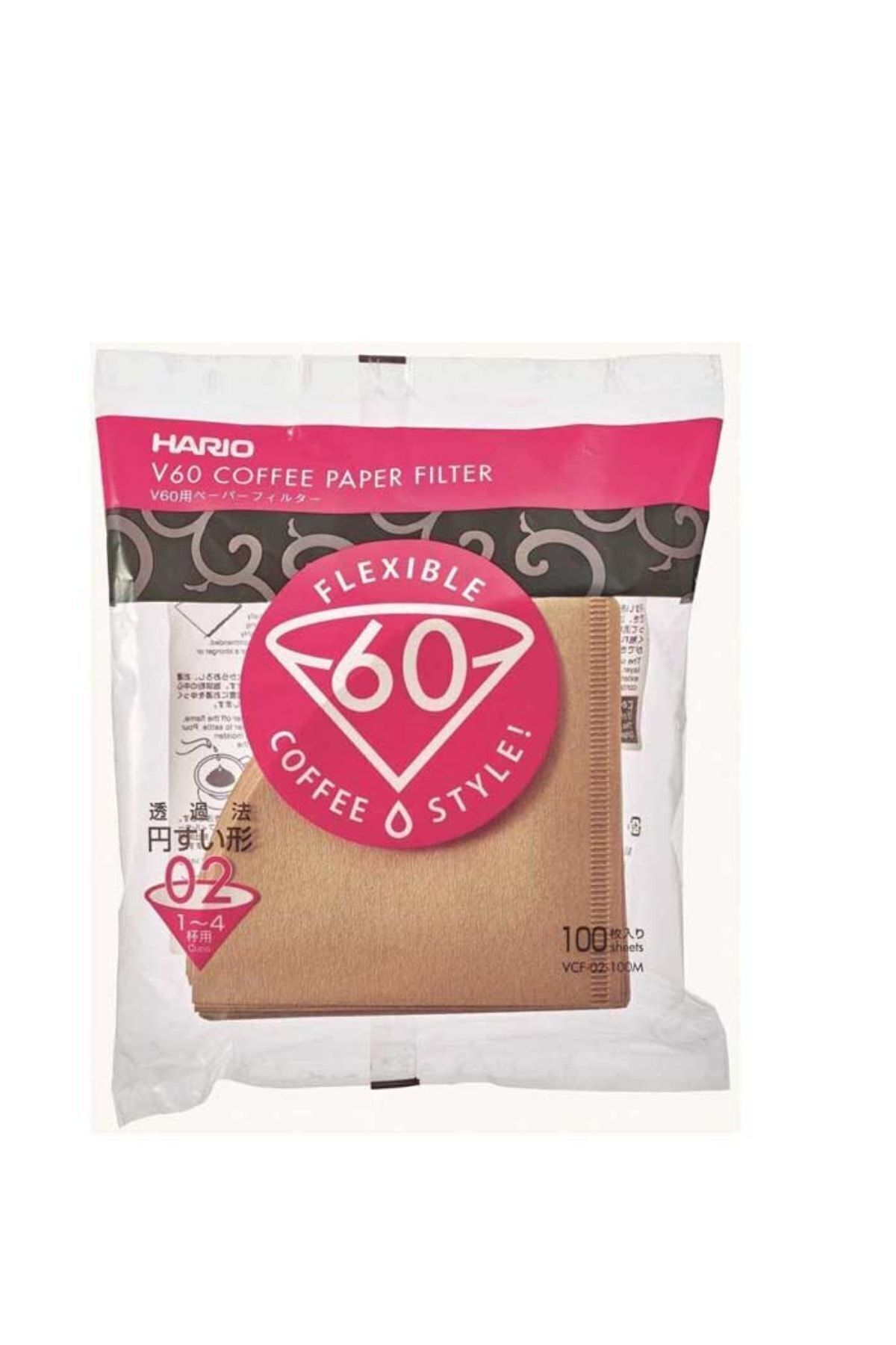 Hario V60 02 Natürel Kağıt 100 Adet Kahve Filtresi