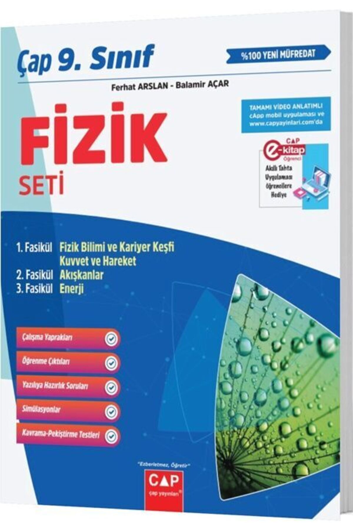 Çap Yayınları Çap 9. Sınıf Anadolu Fizik Fasikül Seti  Balamir Açar  Ferhat Arslan