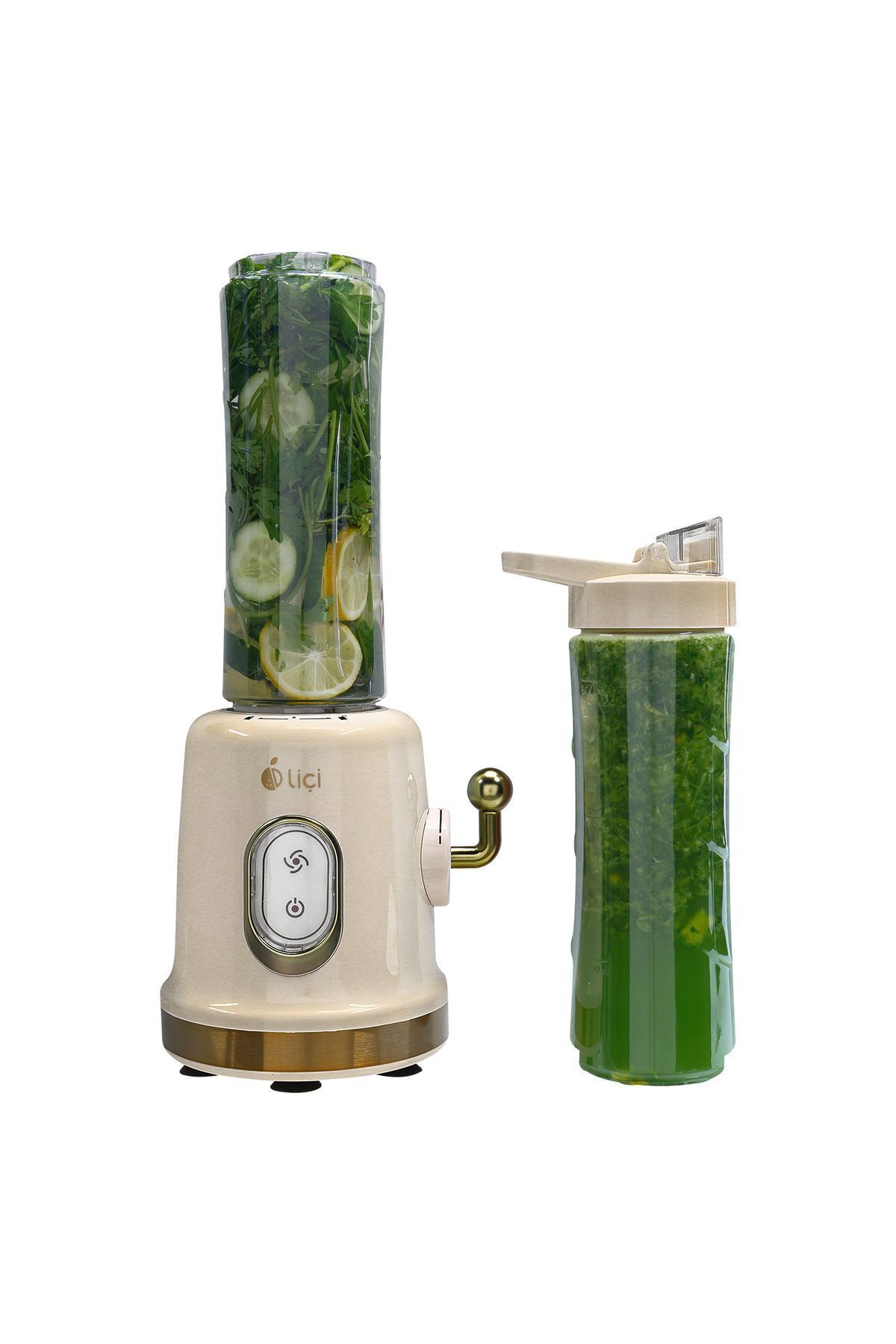 Elioure Smoothie Blender Öğütücü Fonksiyonlu Çift Şişeli Blender Lc-sbl01
