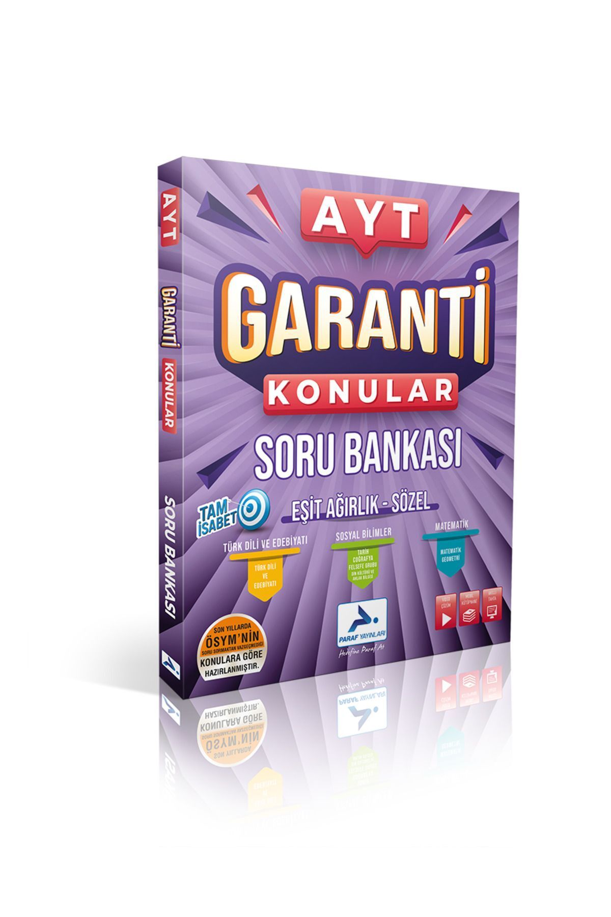 Paraf Yayınları PARAF AYT EŞİT AĞIRLIK SÖZEL GARANTİ KONULAR SORU BANKASI