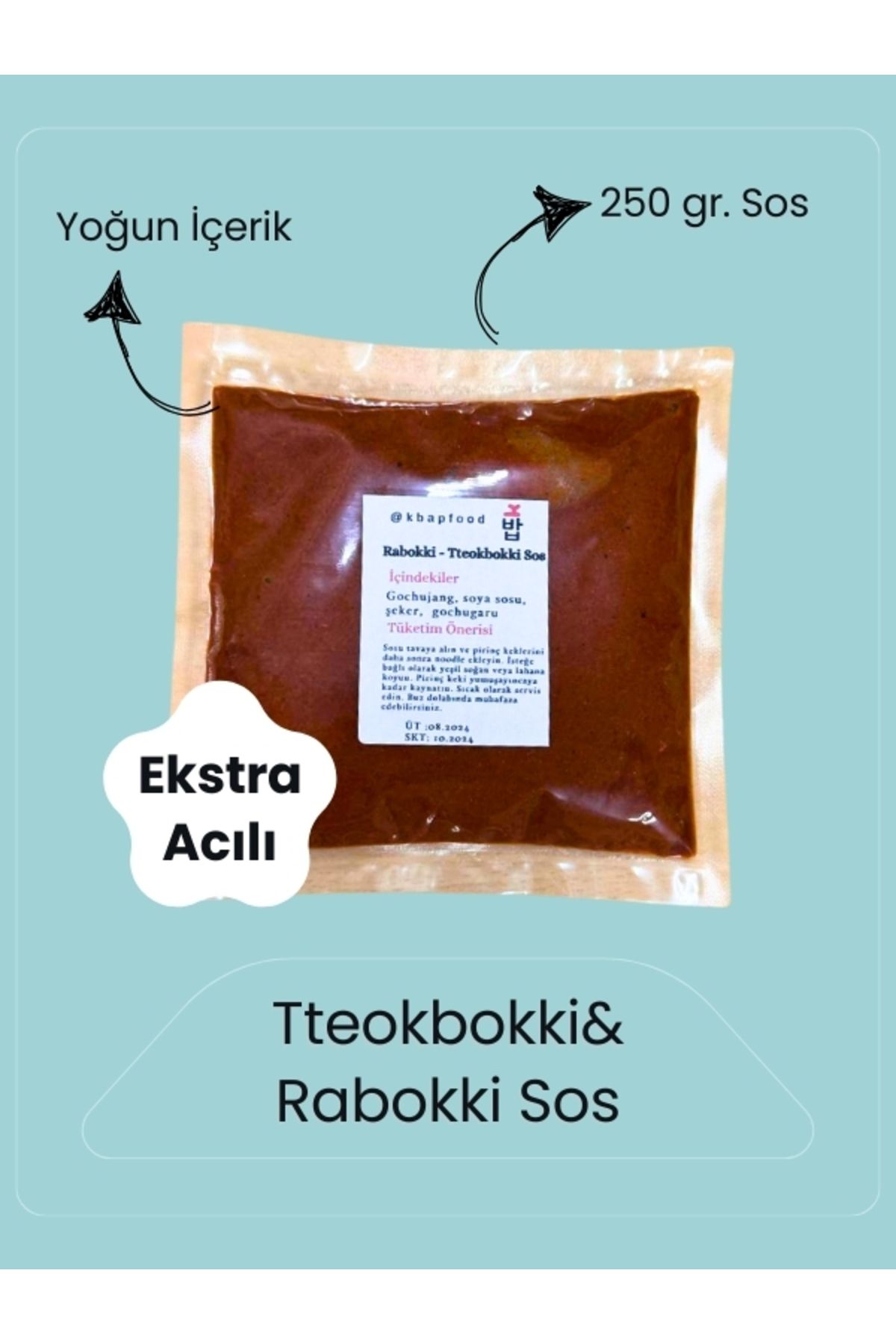 K Bap Food 250 gr. Ekstra Acı Tteokbokki & Rabokki Sos