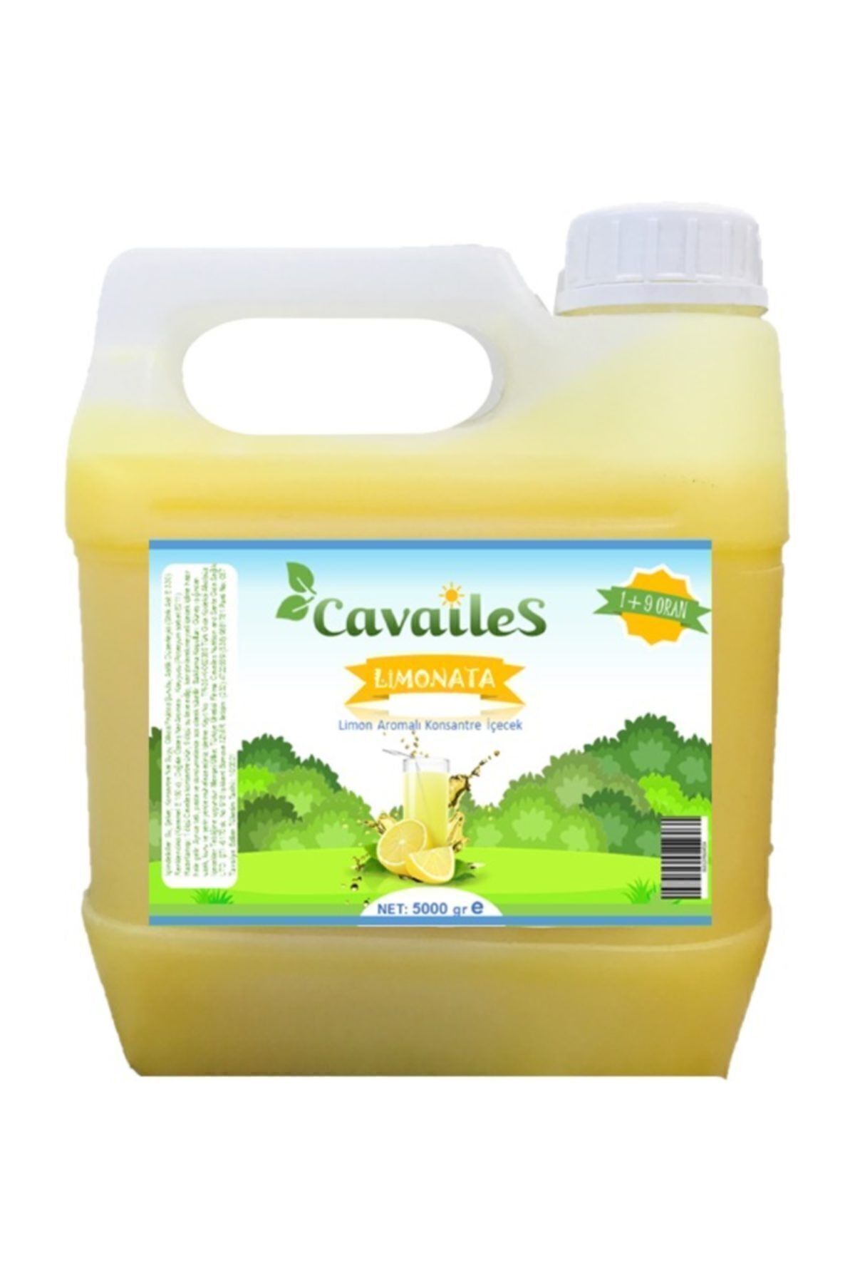 Cavailes Cavaliers Konsantre Limonata Aromalı Içecek 50 Kg Limonata (1/9 ORAN) 5 Kg