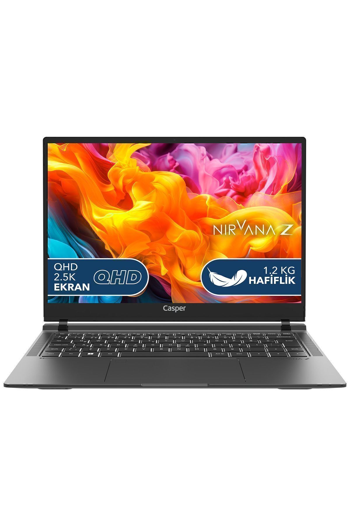 CASPER  Nirvana Z100.1355-BV00X-S-Q Intel Core i7-1355U 16 GB RAM 500GB NVME SSD Freedos-Oniks Siyah