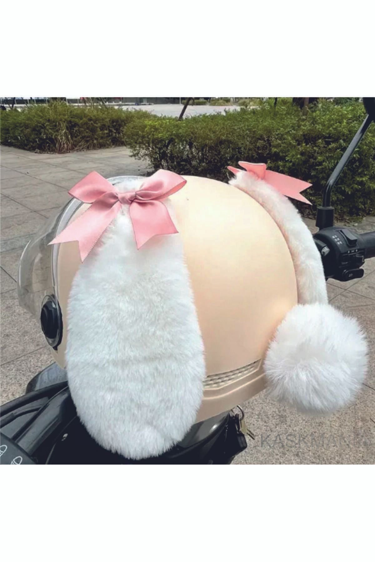 kaskmania kask kulağı peluş kulak kask süsü kask aksesuar