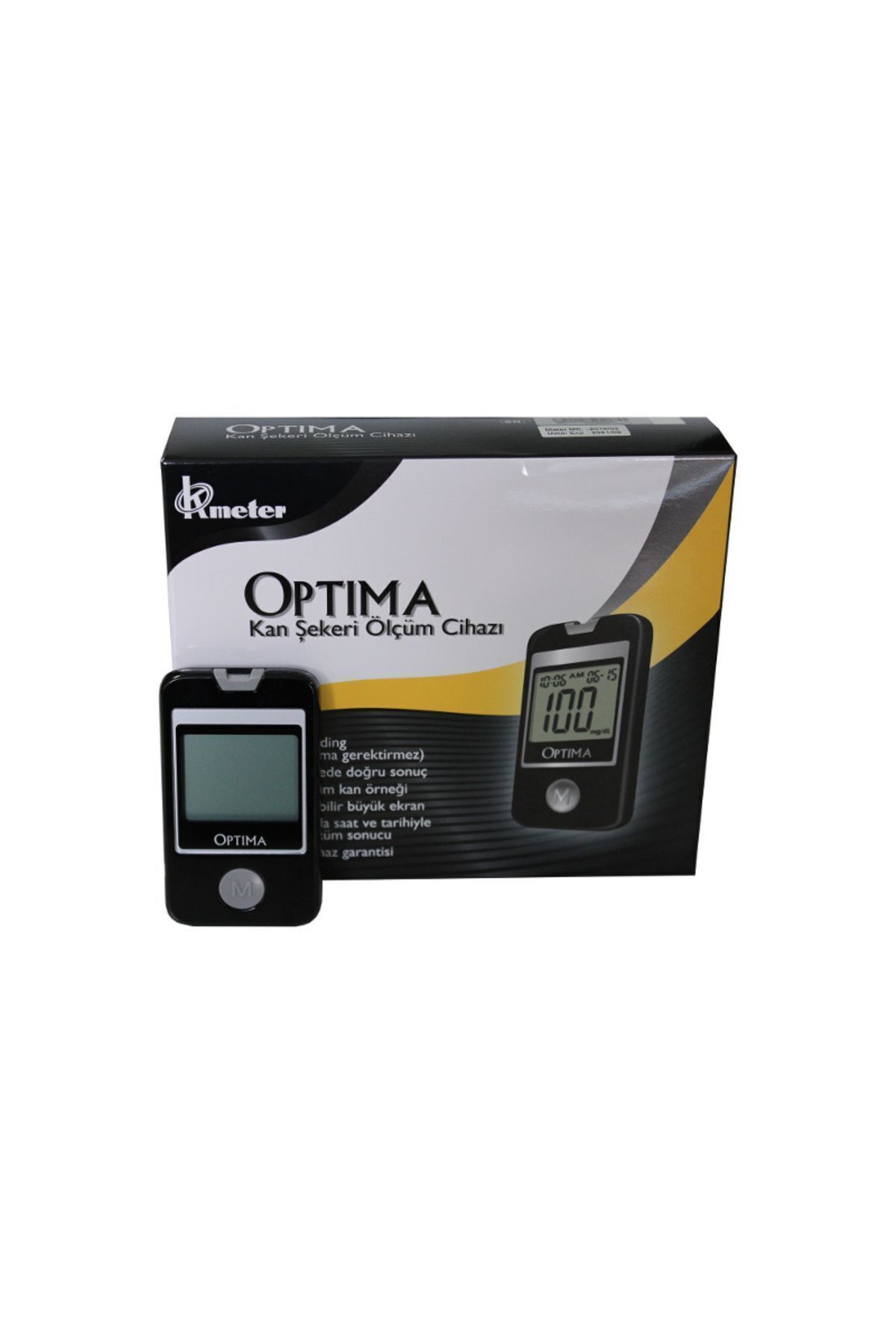 Optima Kan Sekeri Ölçüm Cihazı + 5 Kutu Strip 250 Adet