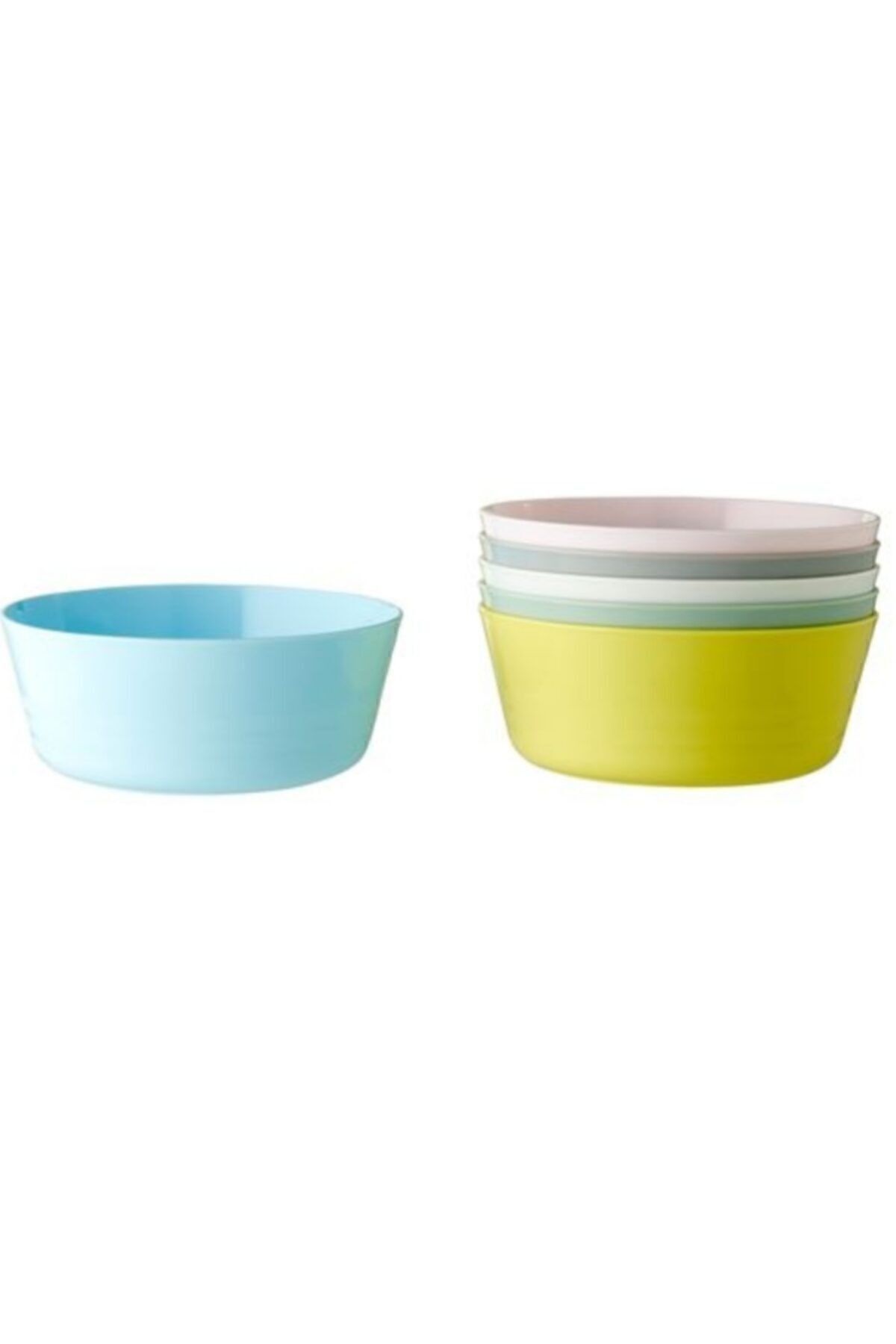 IKEA Bebek & Çocuk Kase Seti Kalas 6'lı Set Pastel Tonlar