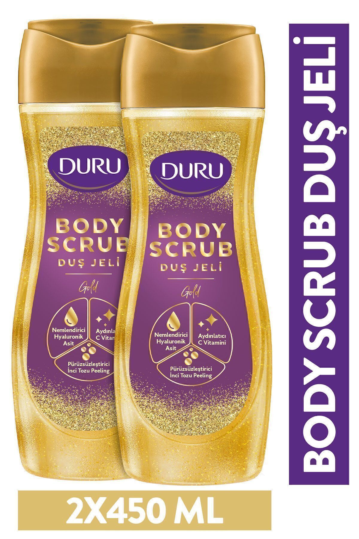 Duru Body Scrub Gold Duş Jeli 2x450 Ml