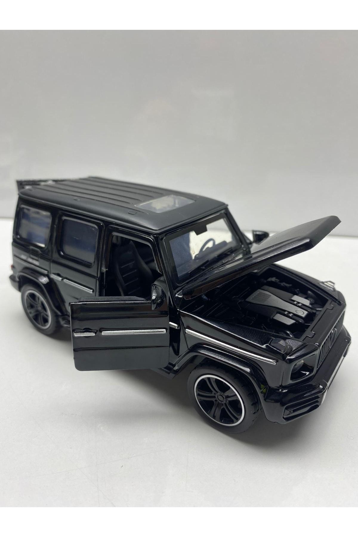 Hepsilazım Mercedes G63 Jip Metal Oyuncak Araba G 63 Jip Çek Bırak Model Araç 15-cm