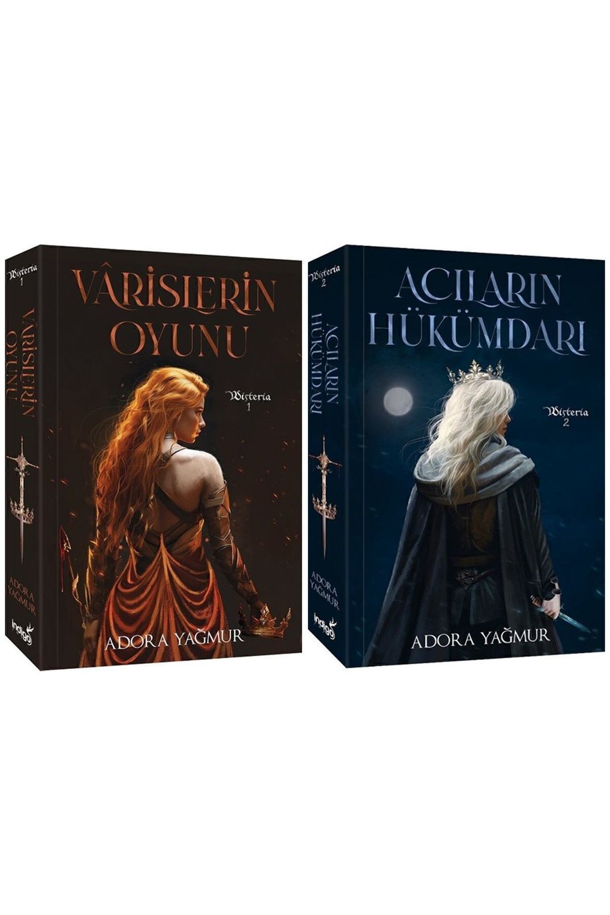 İndigo Kitap Varislerin Oyunu Karton Kapak + Acıların Hükümdarı Karton  (Varislerin Oyunu 2 . Kitap)  2 Li Kitap