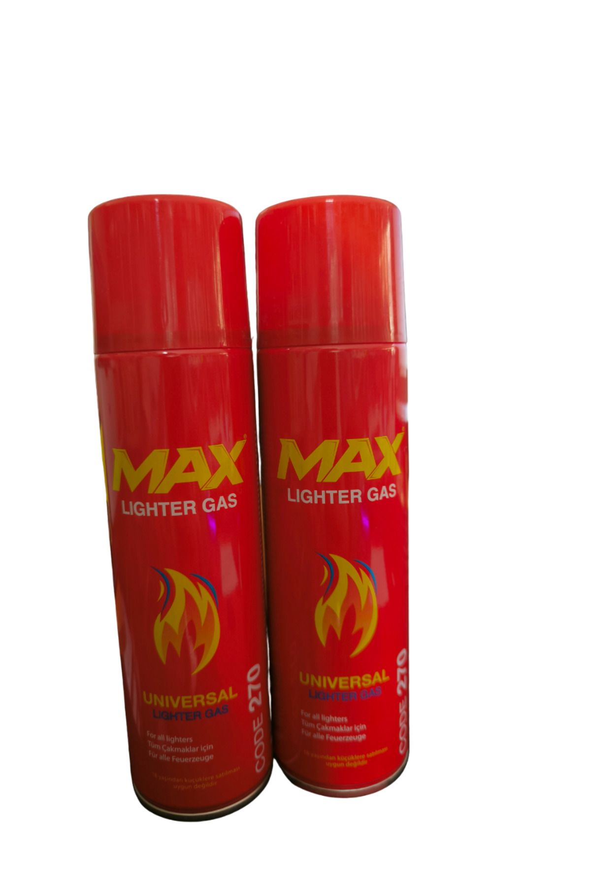 TOPALAKTİCARET Max Lighter Çakmak Gazı 2 Adet Tüm Çakmaklar için