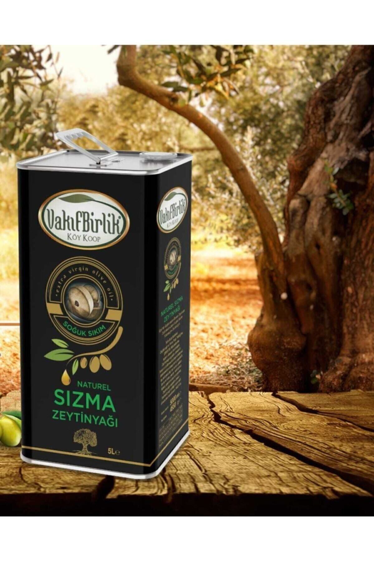 Vakıfbirlik Zeytinyağı Vakıfbirlik Naturel Sızma Soğuk Sıkım Köy Koop Zeytinyağı 5 Litre Yeni Sezon