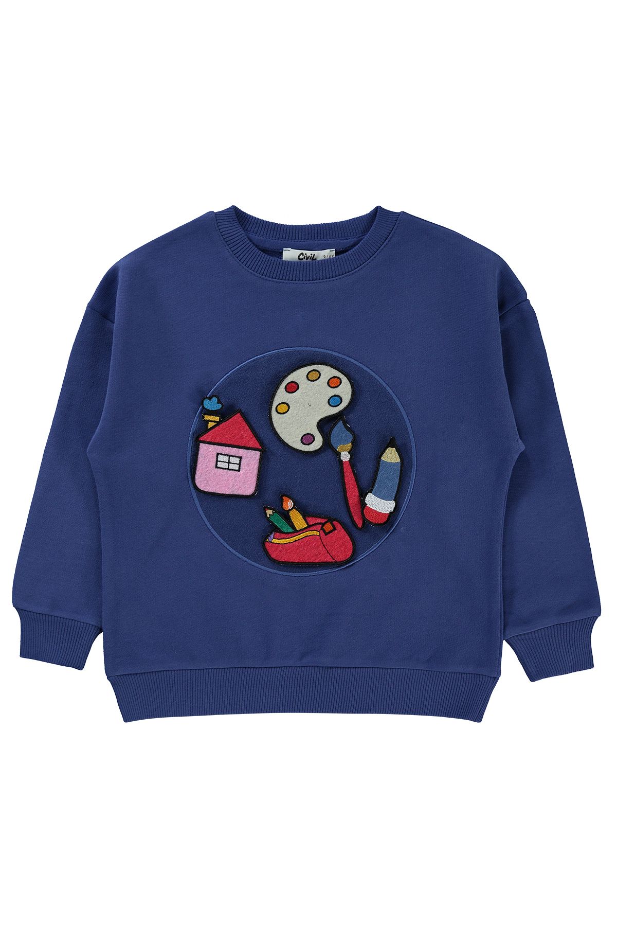 Civil Erkek Çocuk Sweatshirt 3-7 Yaş Indigo