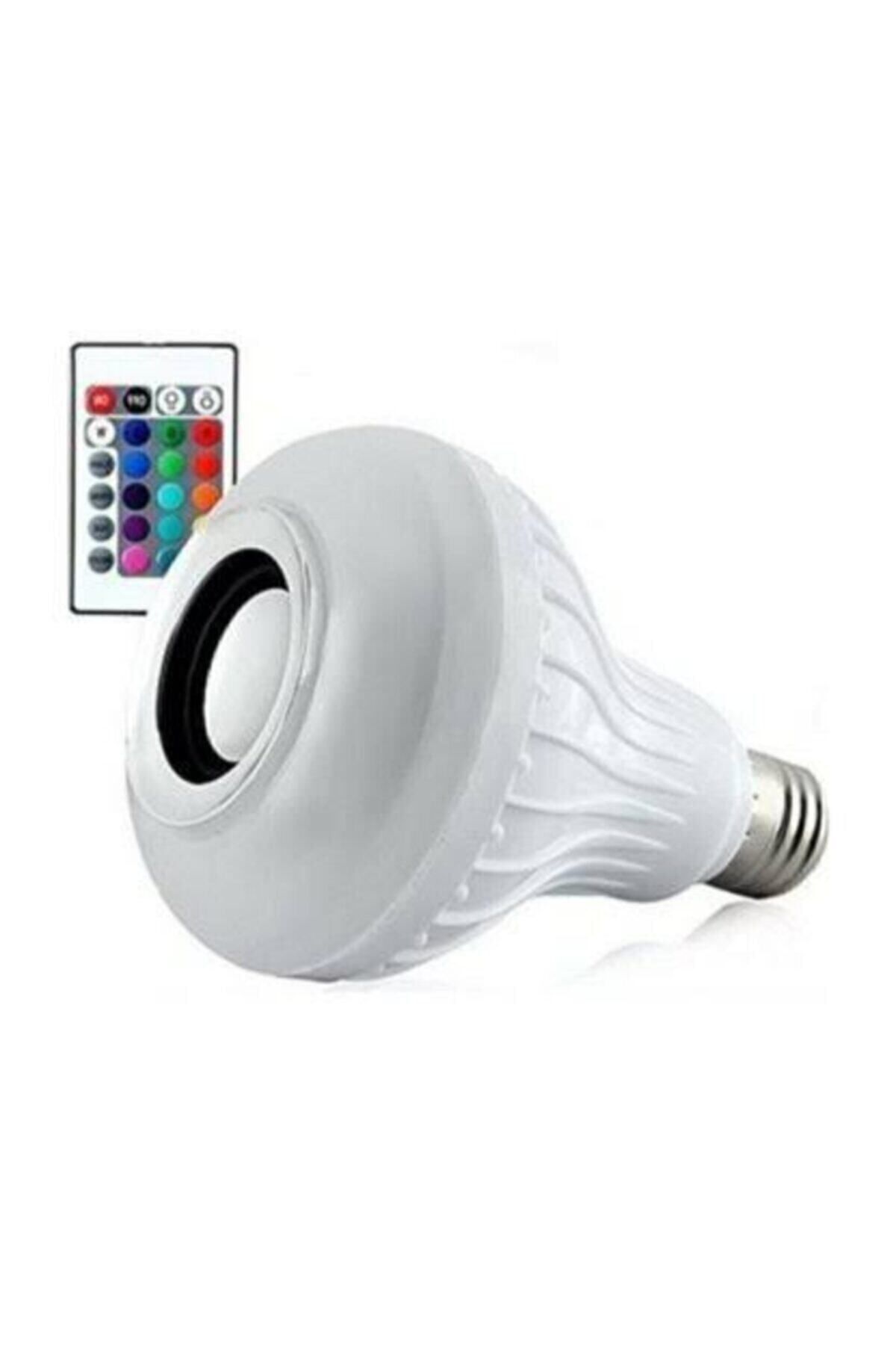 Led Rgb Bluetooth Hoparlörlü Kumandalı Ampul