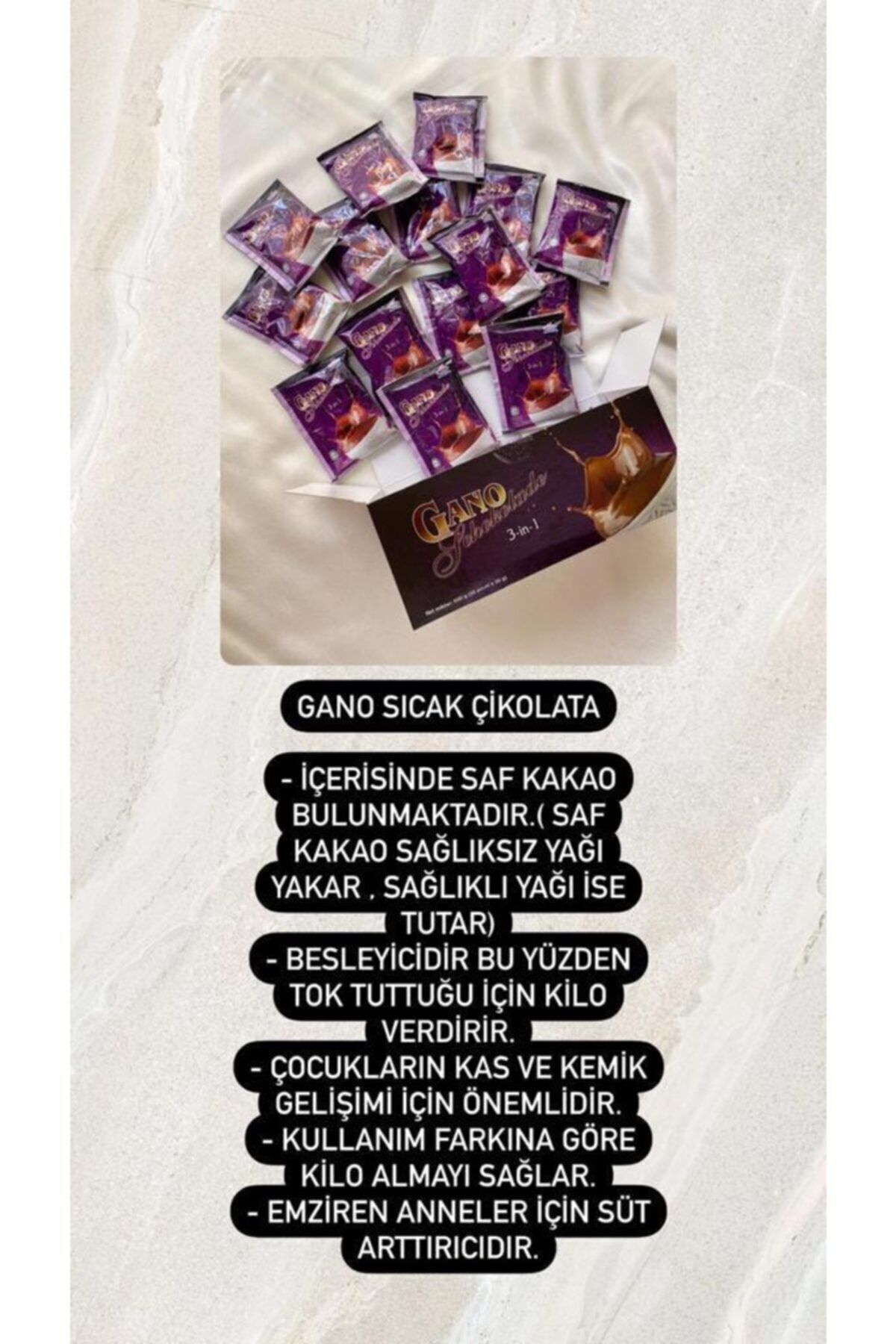 Gano Sıcak Çikolata Kilo Alma Kilo Verme