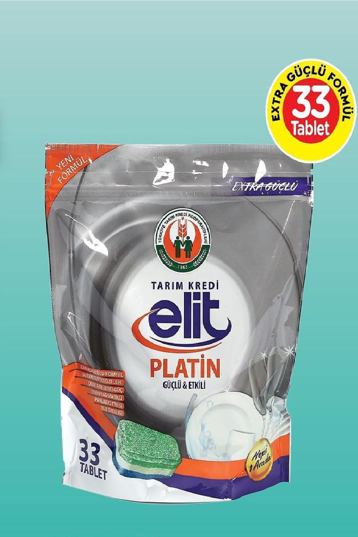 Elit PLATİN Bulaşık Tableti Güçlü etki 33 tablet
