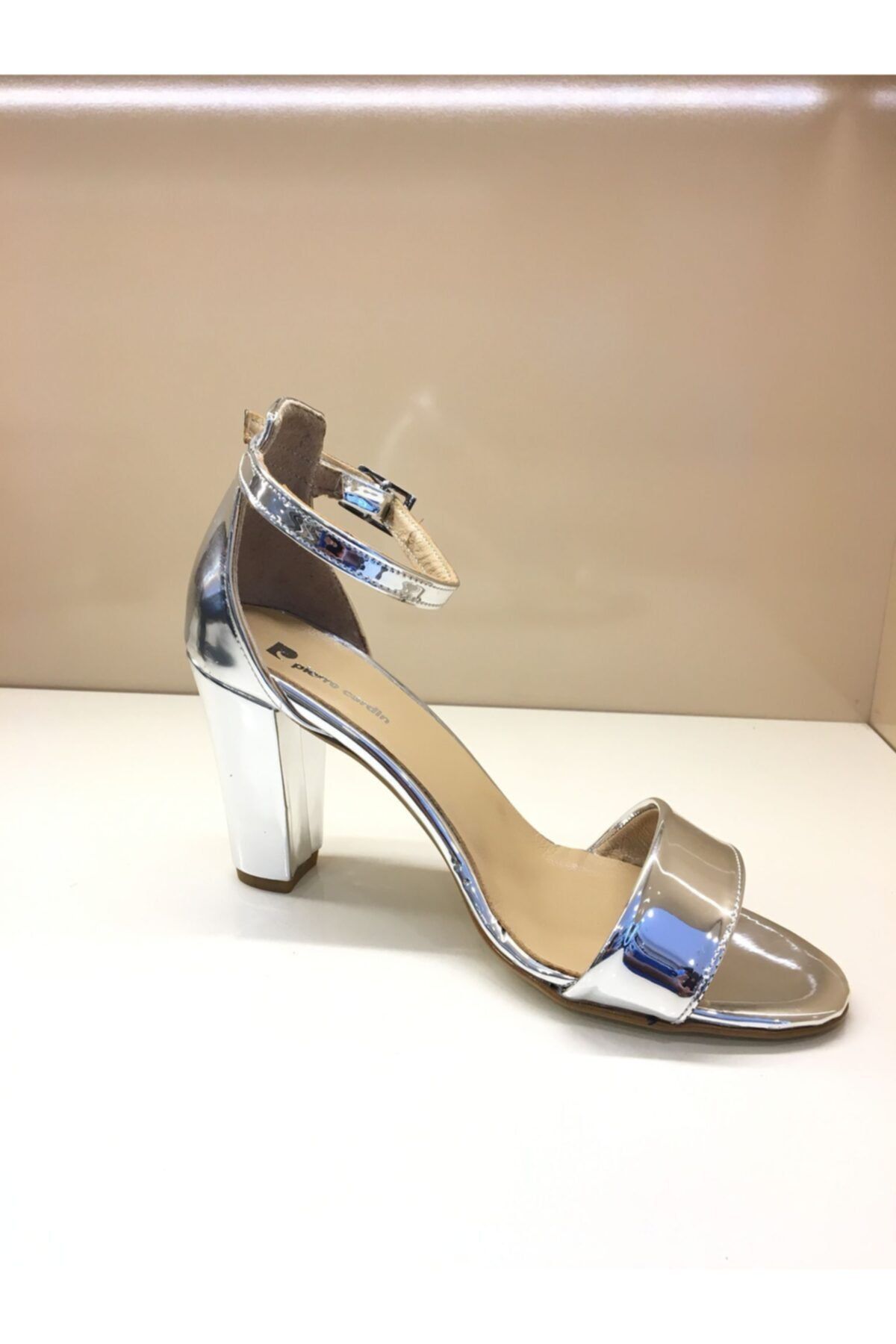 Pierre Cardin Kadın Gümüş Topuklu Ayakkabı