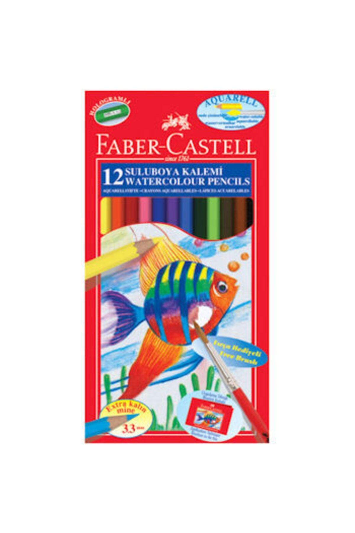 Faber Castell Aquarel Suluboya Kalemi 12 Renk