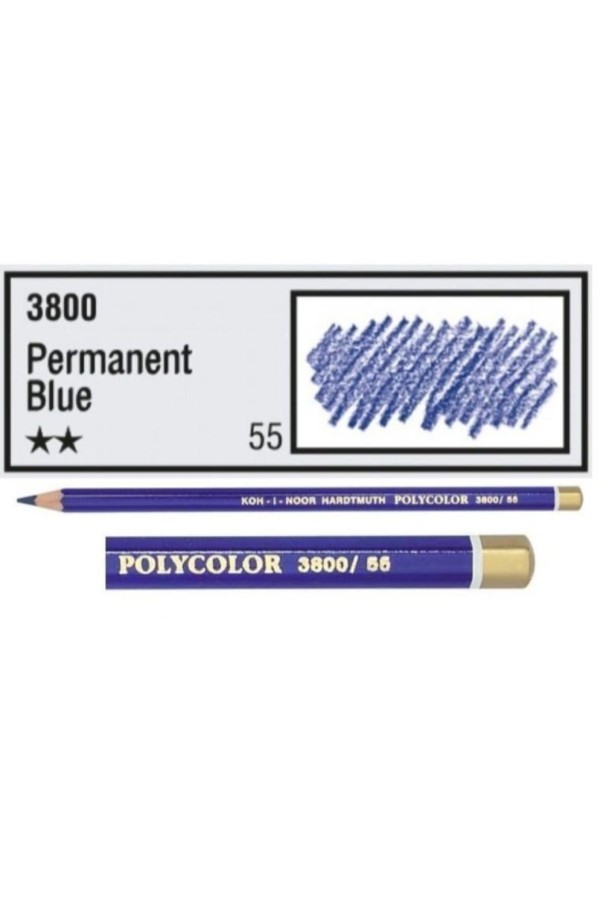 Kohinoor Koh-ı Noor Polycolor Kuru Boya Kalemi - Sürekli Mavi (3800-55)