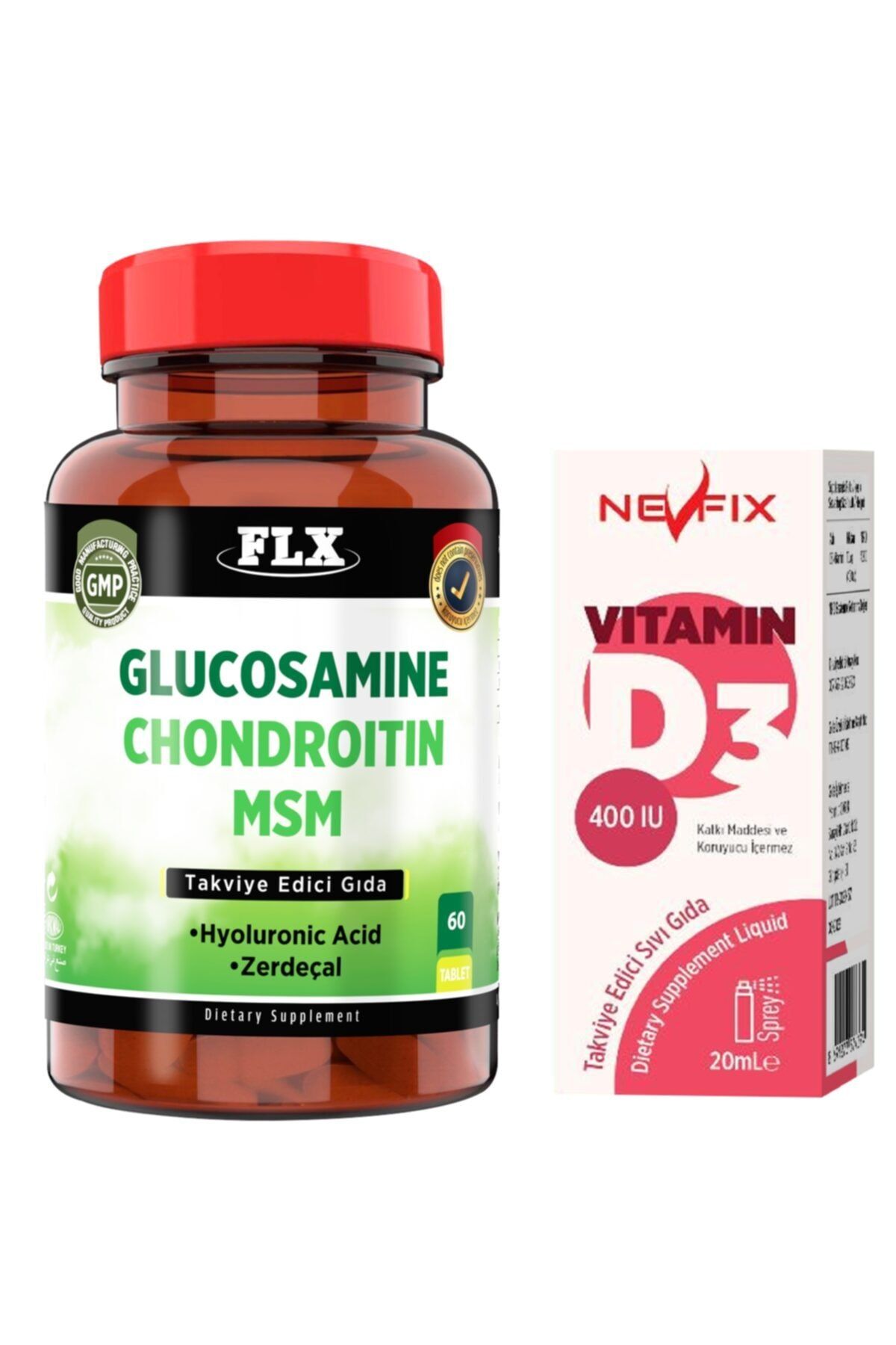 Nevfix Glucosamine Chondroitin Msm 60 Tablet Vitamin D3