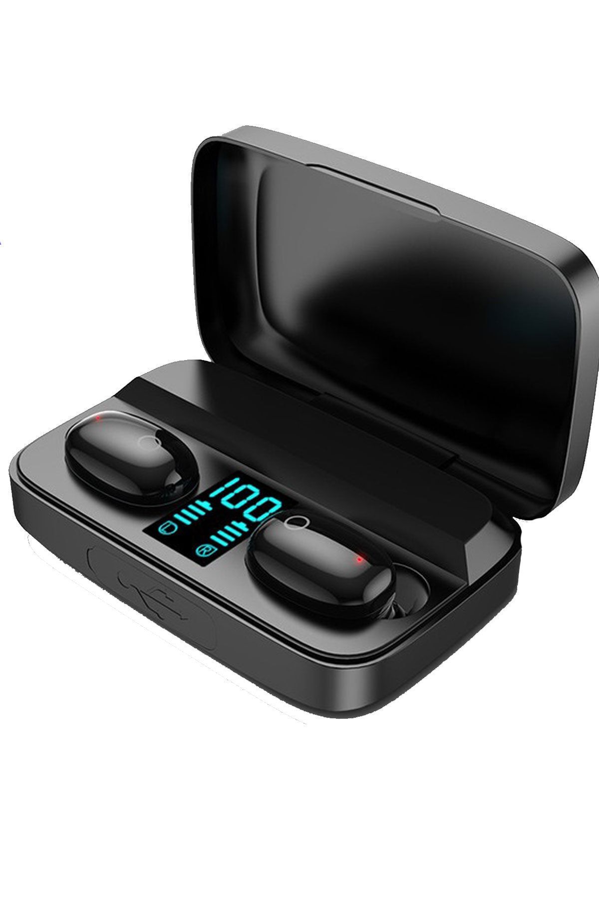 Favors Xiaomi Poco X3 Nfc Uyumlu A10s Göstergeli Mikrofonlu Kablosuz Siyah Bluetooth Kulaklık