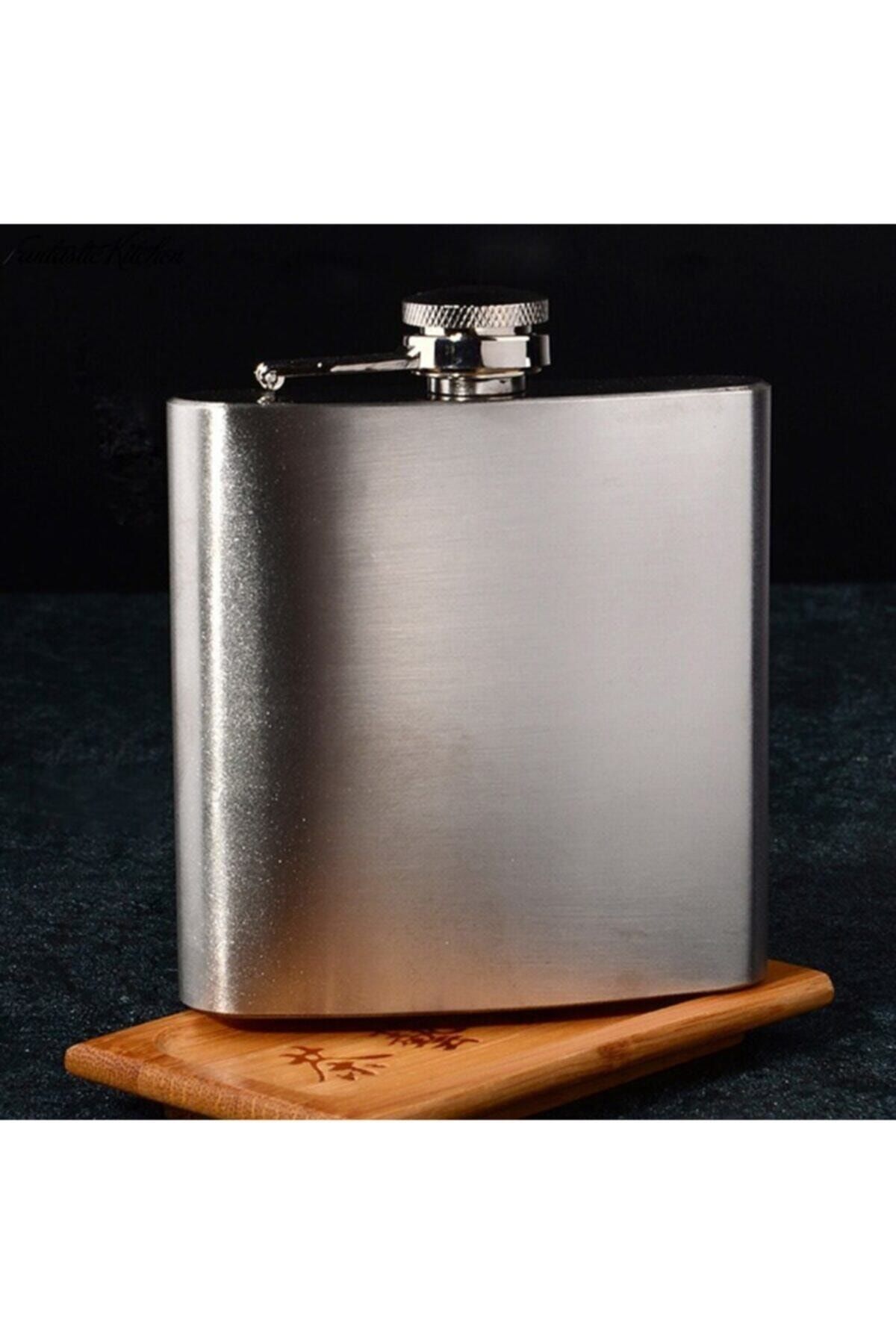 SARFEX 6 Oz Paslanmaz Çelik Içki Matarası Viski Likör Kanyak Şişesi