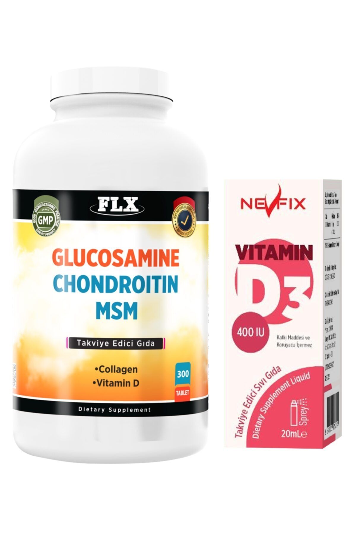 Nevfix Glukozamin Kondroitin Msm 300 Tablet Vitamin D3