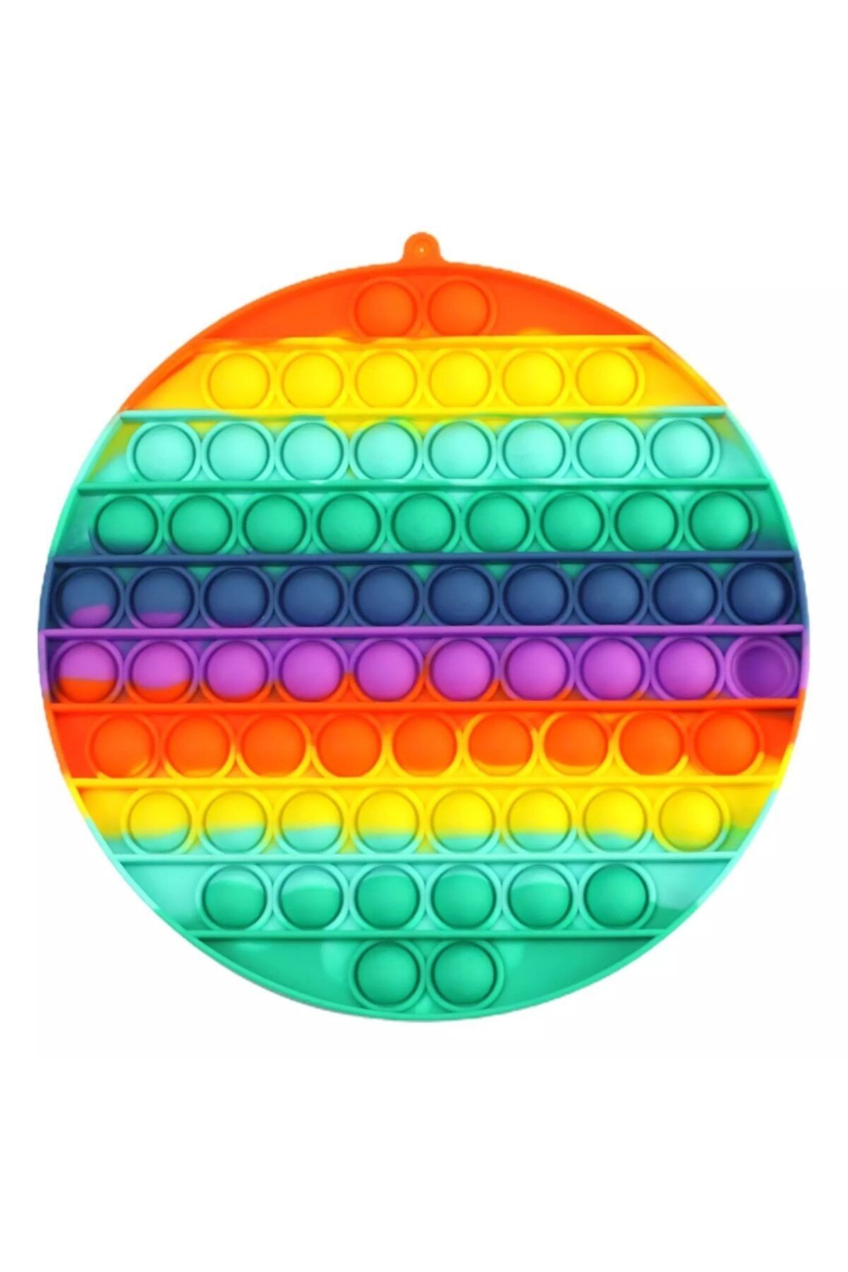 GÜVEN Push Bubble Gökkuşağı Renkli Büyük Boy Baloncuk Patlatma Oyunu 20 Cm