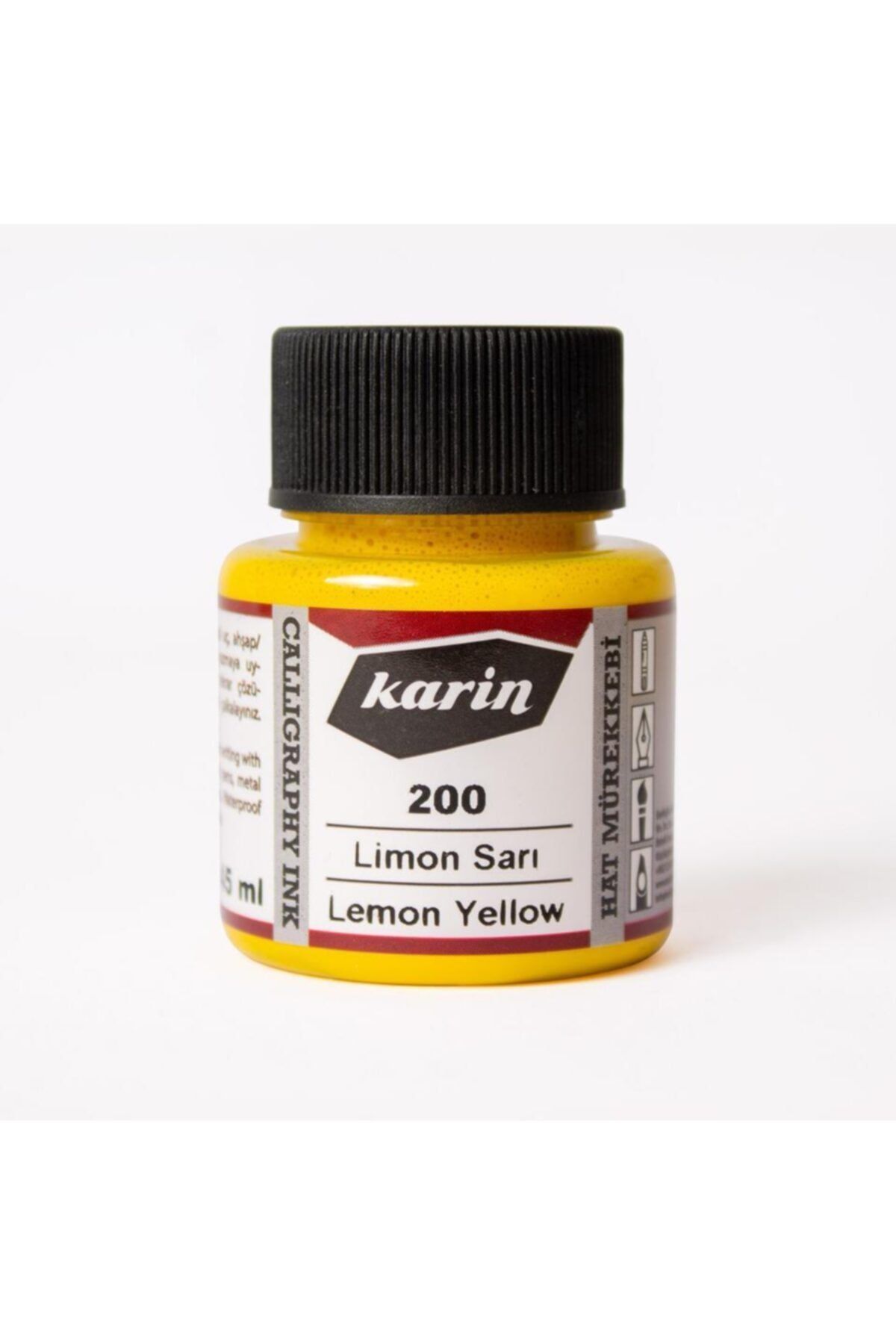 Karin Hat Mürekkebi N:200 Limon Sarı 45ml