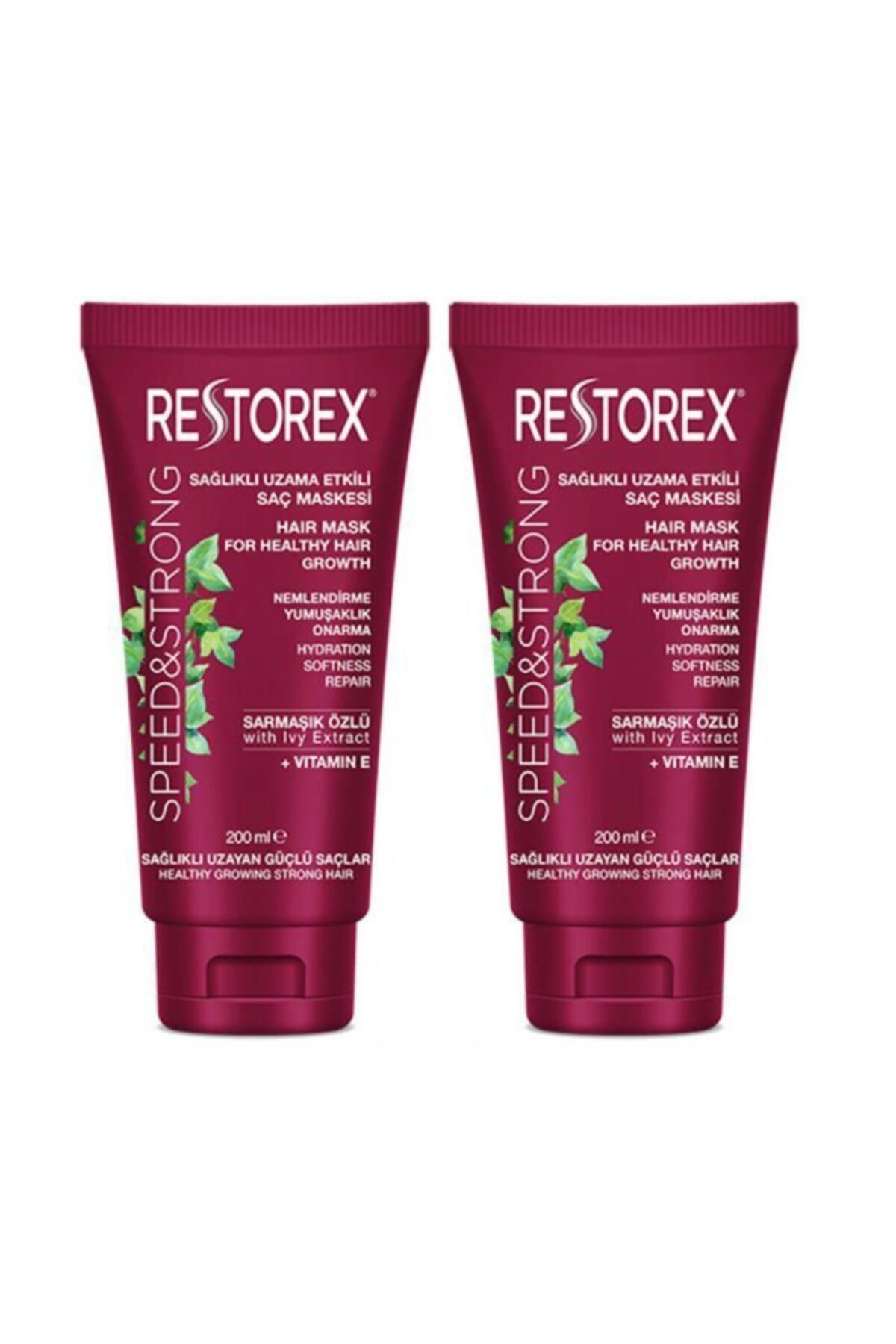 Restorex Sağlıklı Uzama Etkisi Onarıcı Saç Maskesi 200ml X 2 Adet