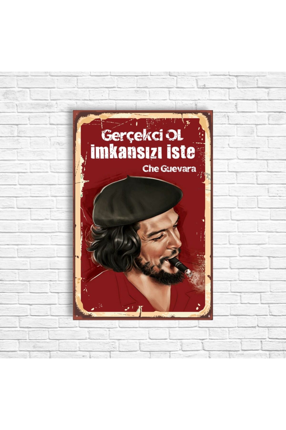 TRENDPOSTER Che Guevara Retro Ahşap Poster