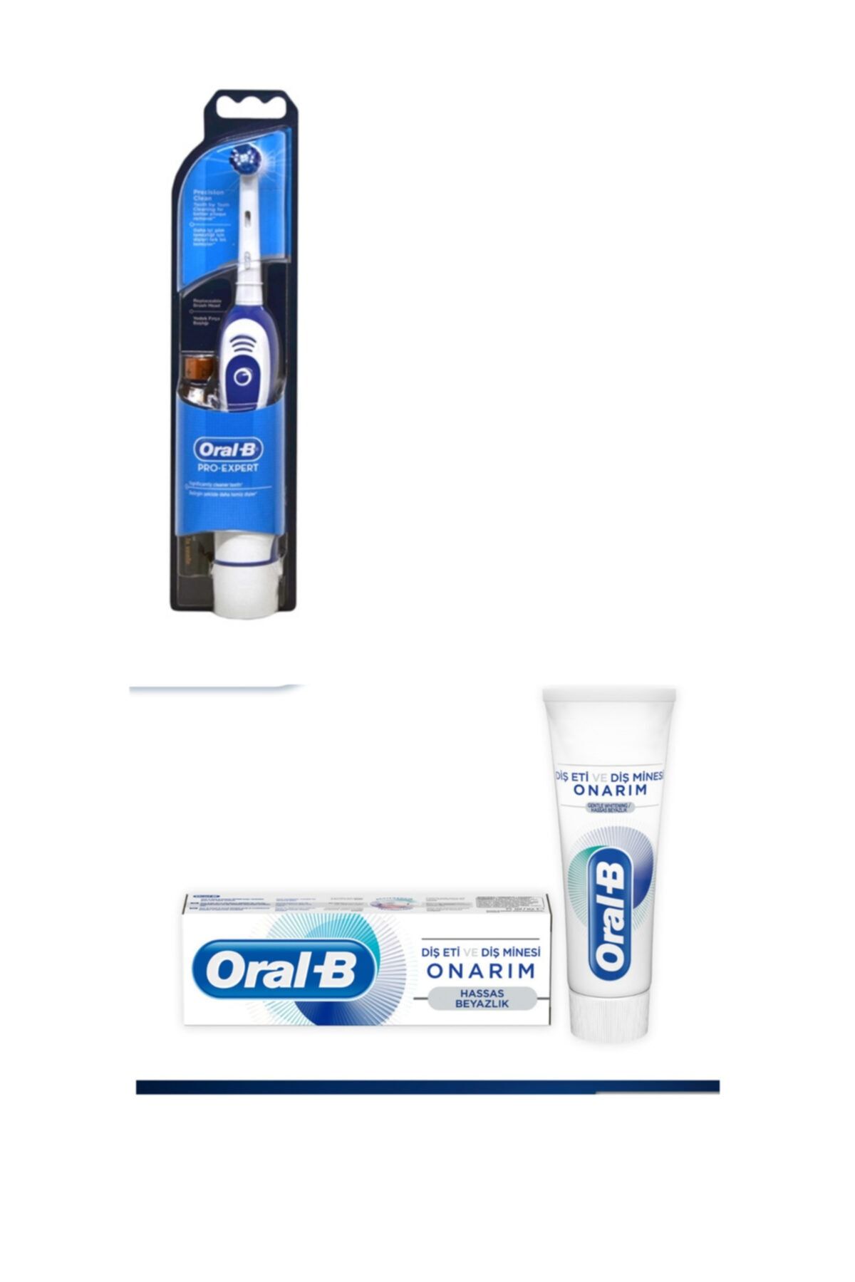 Oral-B Oral B Yetişkin Pilli Diş Fırçası+75 Ml Oral B Diş Macunu