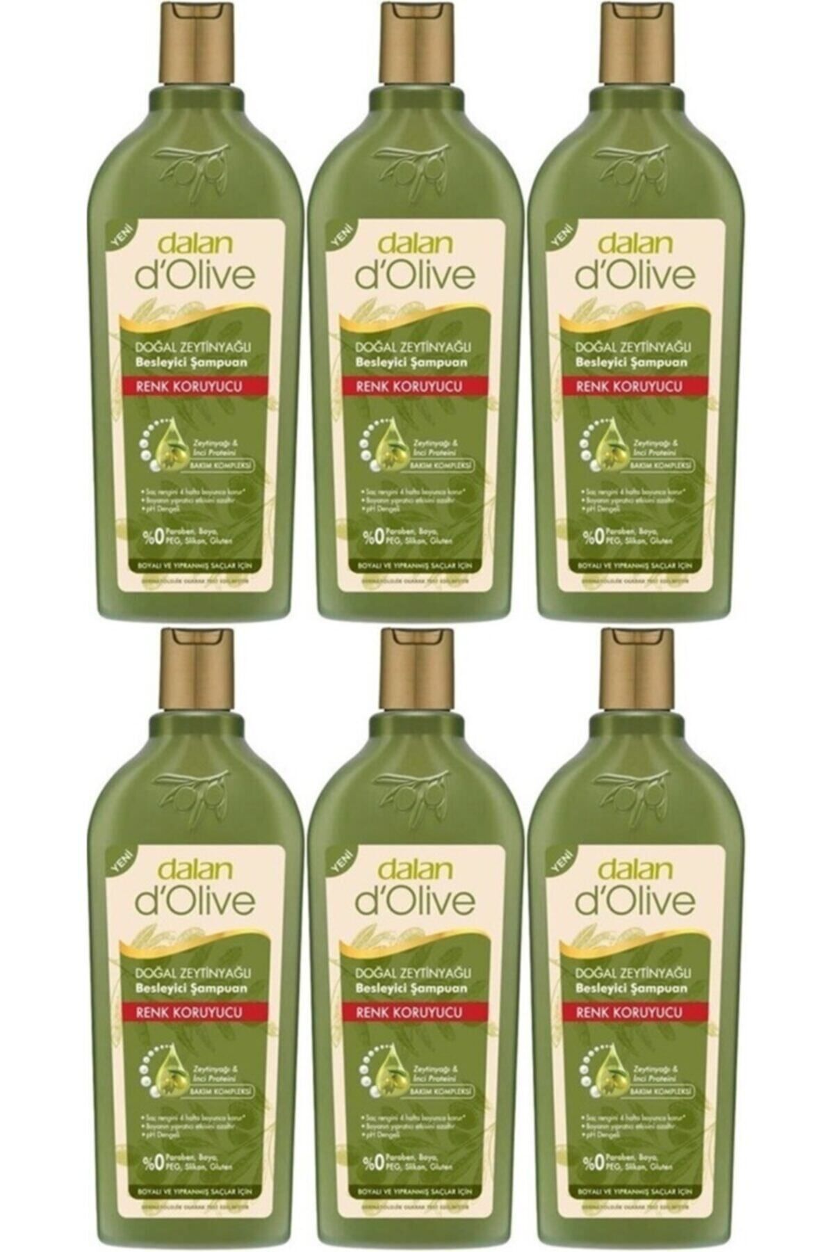 Dalan D’olive Zeytinyağlı Renk Koruyucu Şampuan 400 Ml 6 Adet