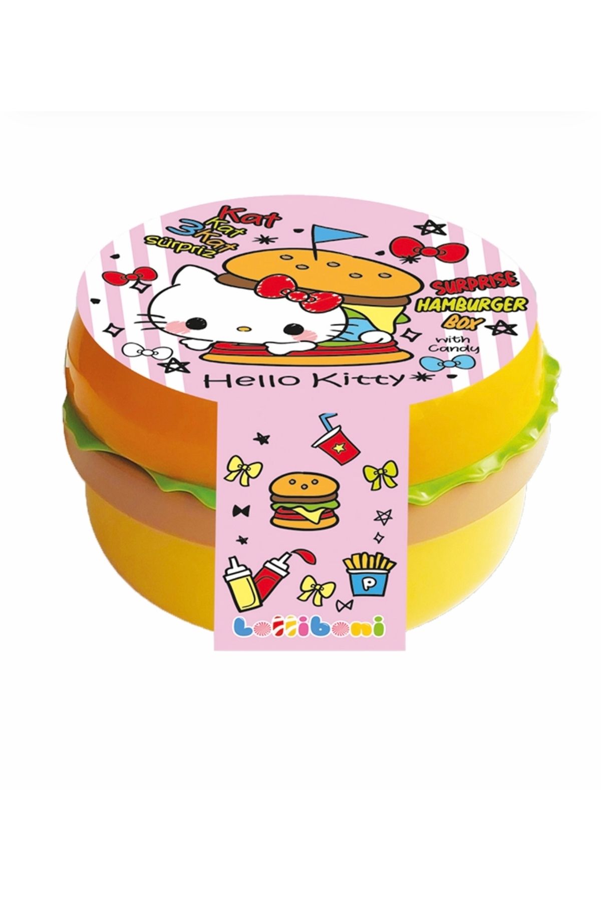 DERİNGRUP LOLLİBONİ HELLO KITTY SURPRİSE HAMBURGER BOX 6 ADET