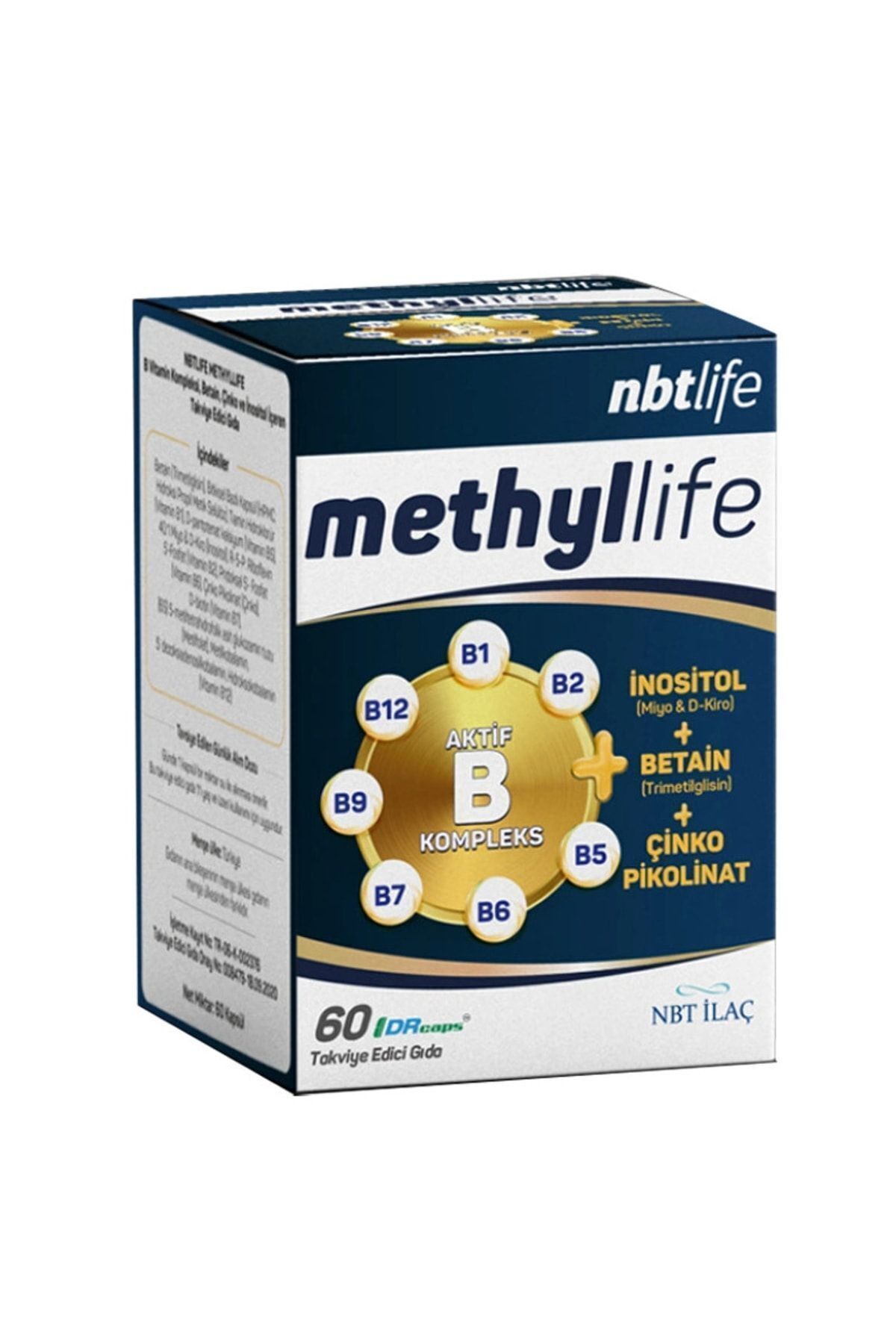 Nbt İlaç Nbtlife Methyllife 60 Kapsül