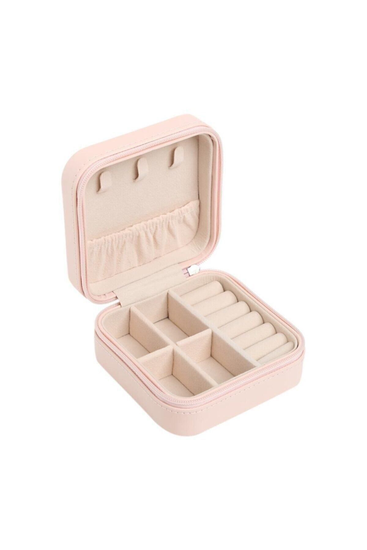 GEBBS STORE Pembe Kare Takı Kutusu