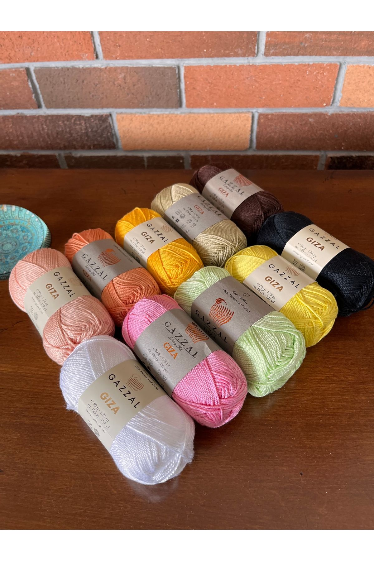 Atalier Coco Gazzal GİZA 10 adet Merserize El Örgü İpi Amigurumi İpi