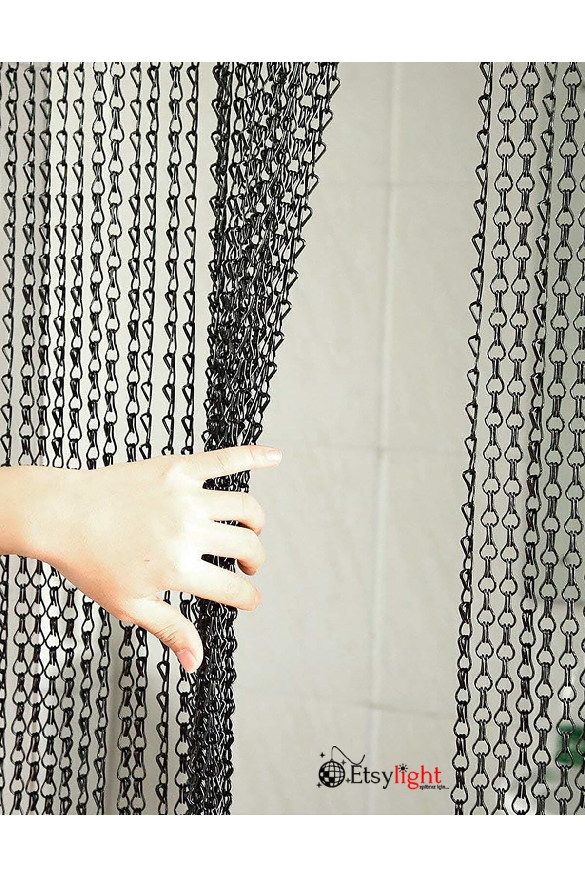 Etsylight Zincir Perde, Kriska Decor, Jaluzi, Alüminyum Sineklik, Kapı Perdesi, Mağaza, Oteller, Panel Perde