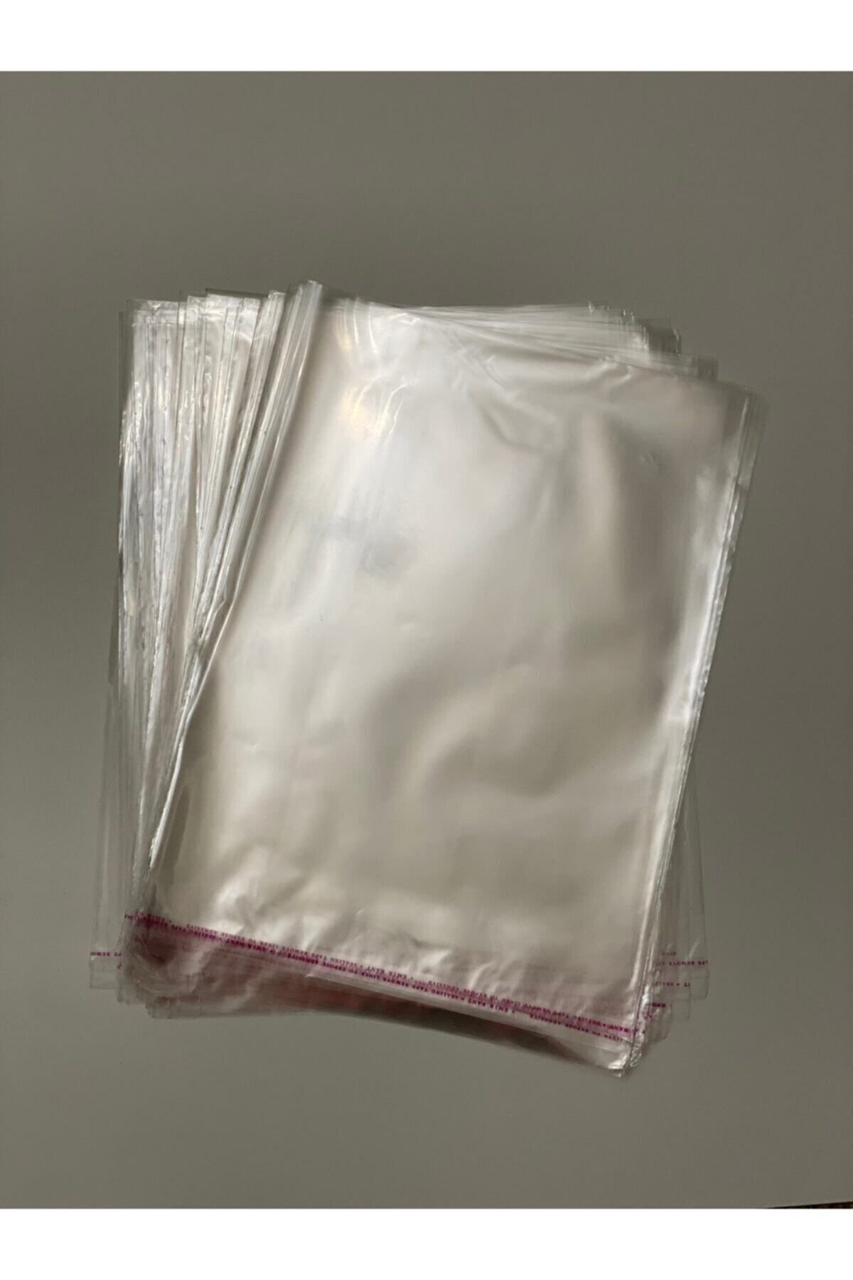 YİĞİT TİCARET Şeffaf Yapışkanlı Poşet - Opp Kendinden Yapışkanlı Jelatin Parlak Poşet 30x45cm - 100 Adet